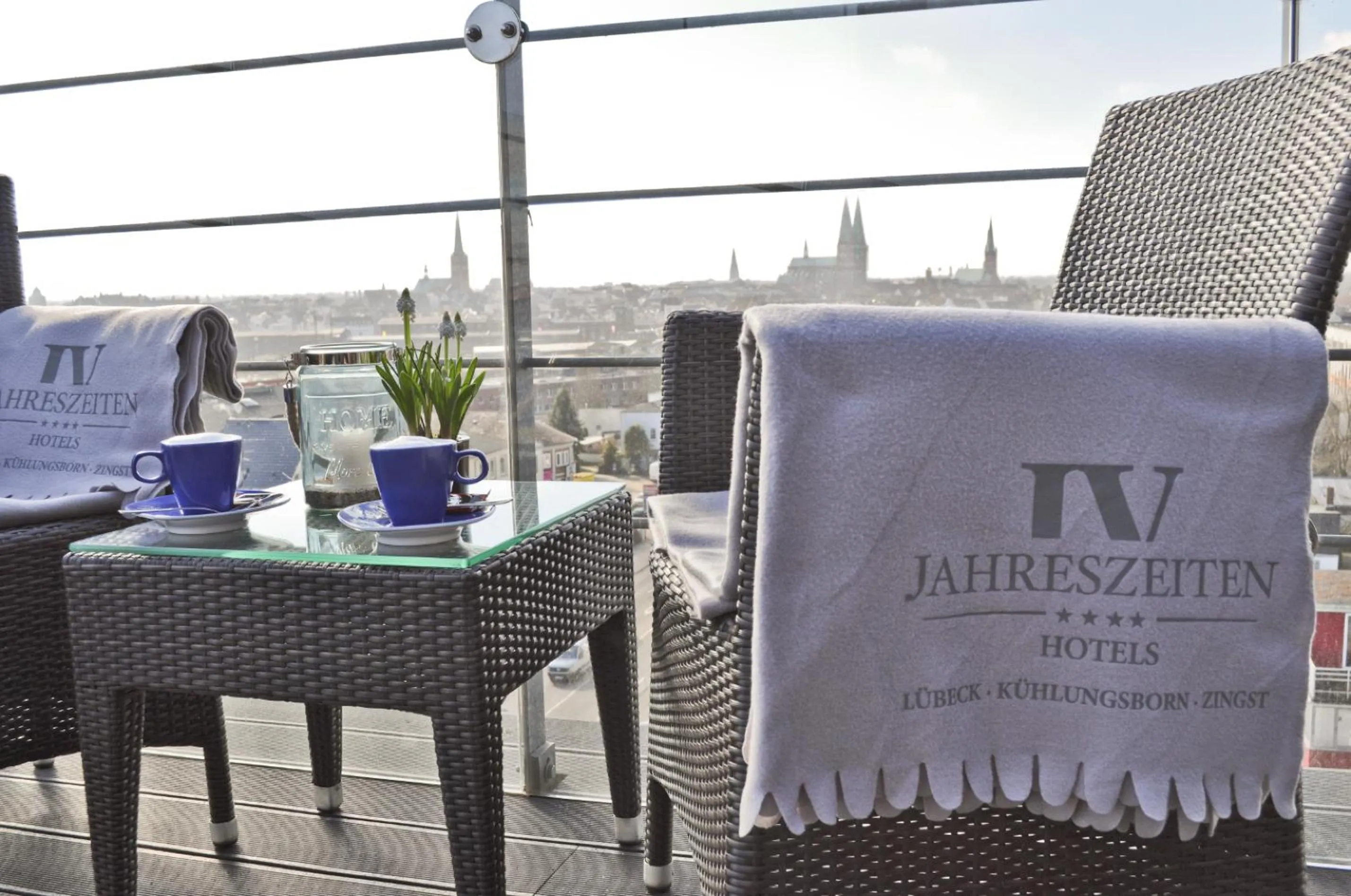 Balcony/Terrace in Hotel IV Jahreszeiten Lübeck