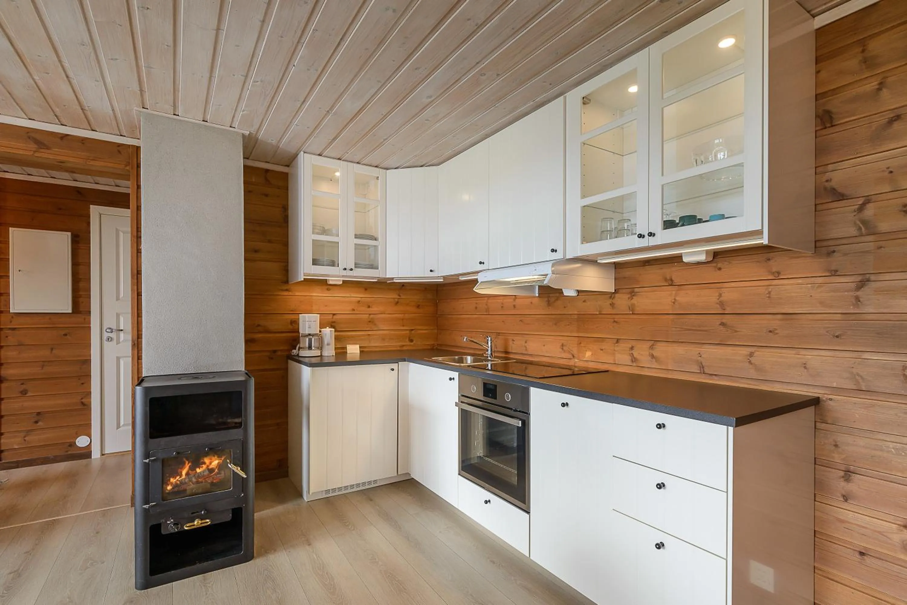 Kitchen or kitchenette in Lillehammer Fjellstue og Hytteutleie