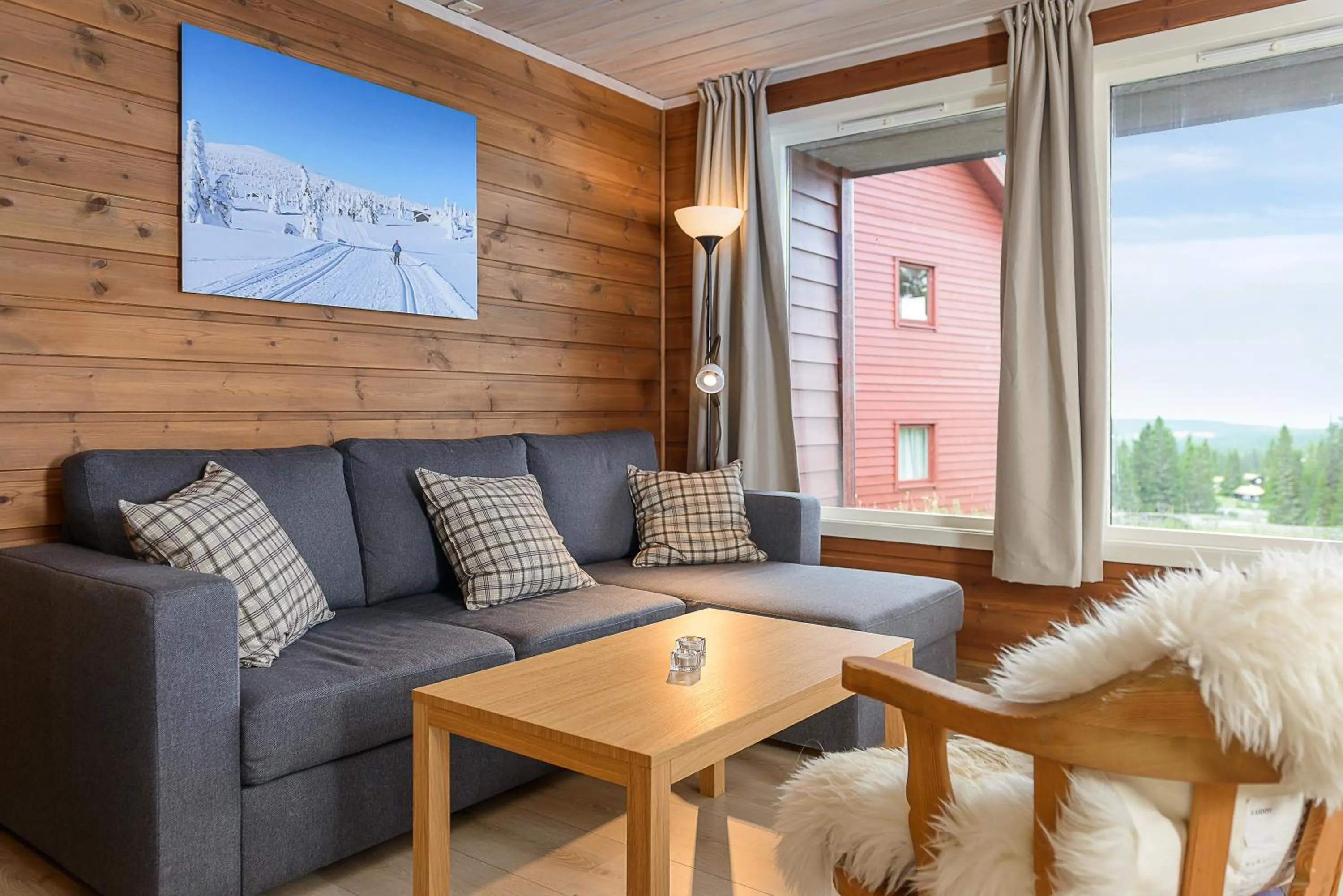 Seating area in Lillehammer Fjellstue og Hytteutleie