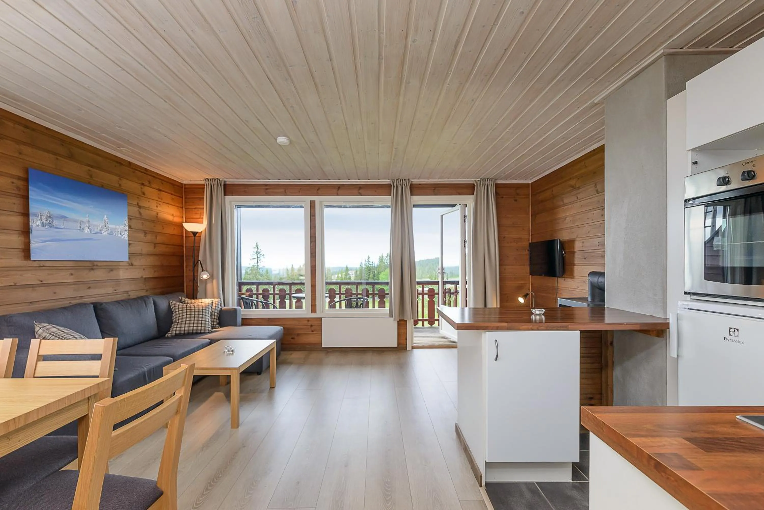 Living room in Lillehammer Fjellstue og Hytteutleie