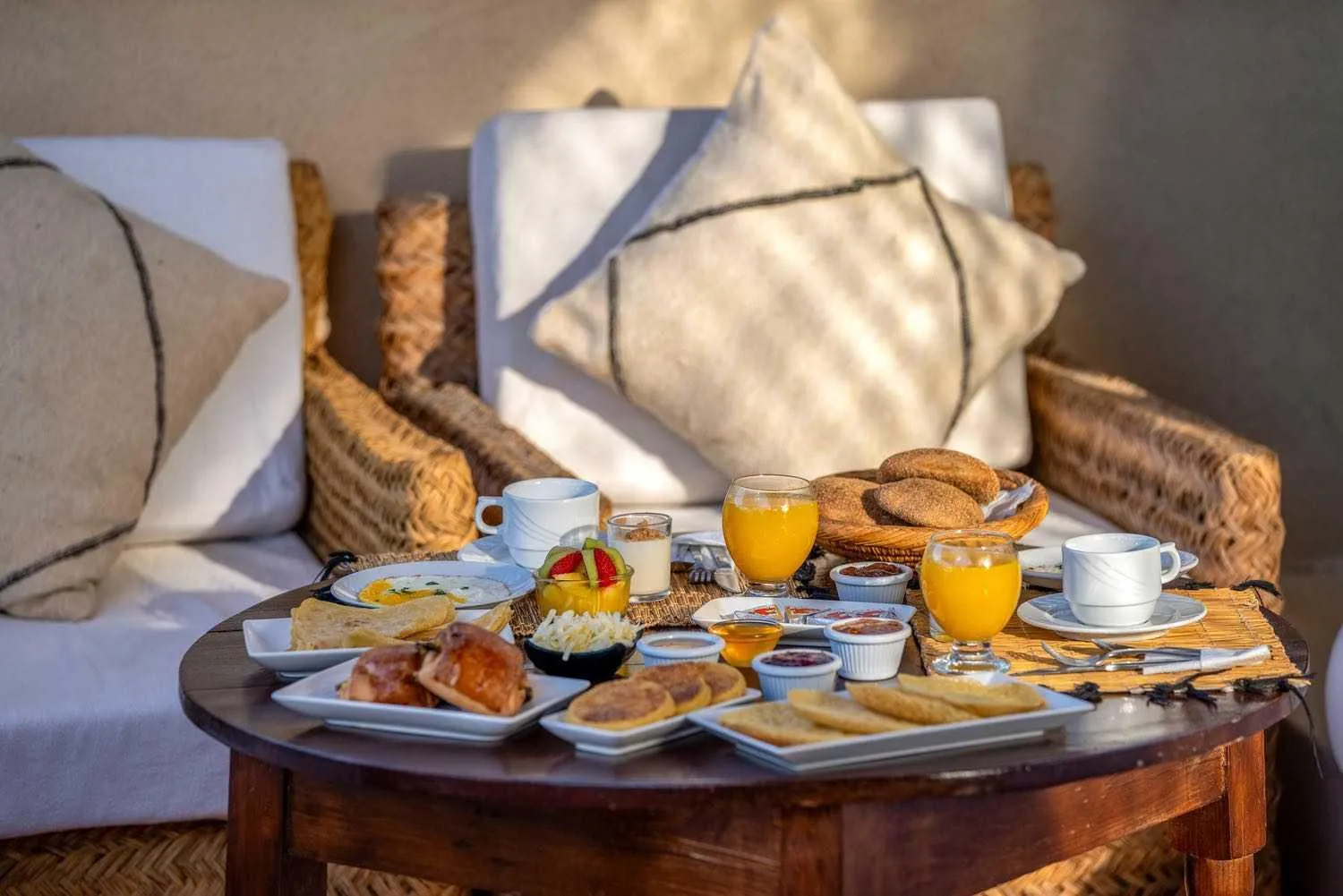 Seating area in Riad Adika & Spa