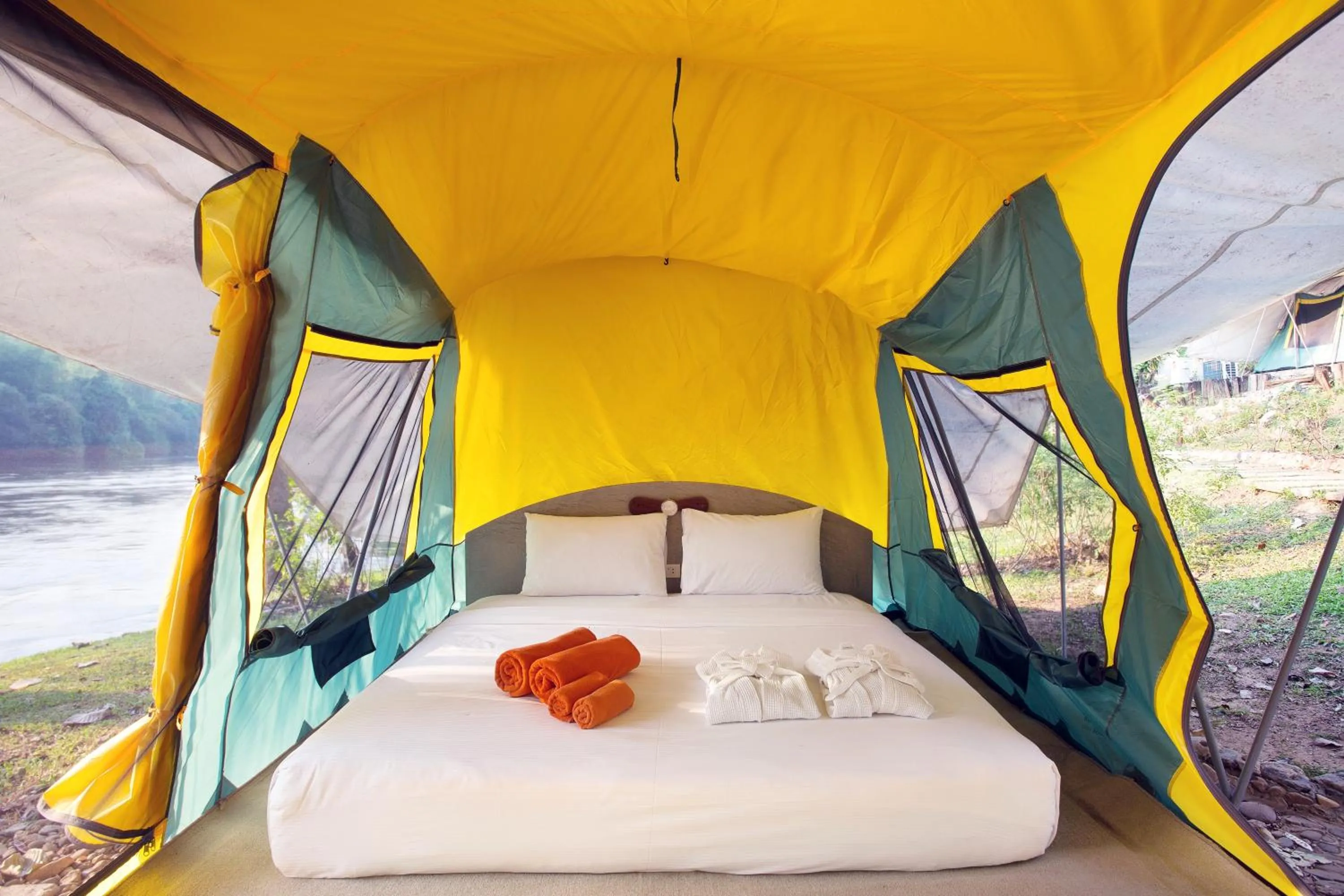 Bedroom, Bed in Mida Resort Kanchanaburi - SHA PLUS