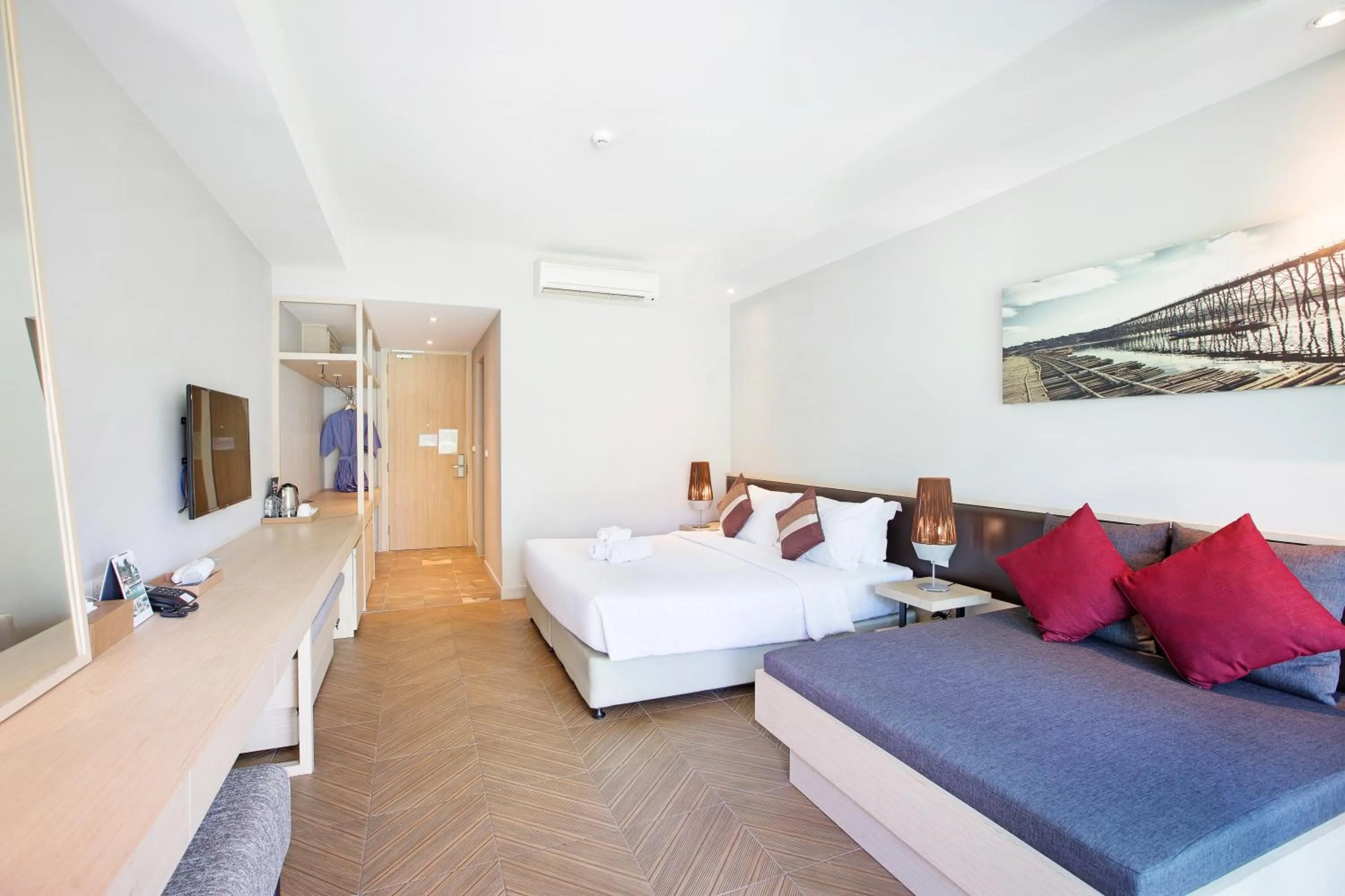 Photo of the whole room, Bed in Mida Resort Kanchanaburi - SHA PLUS