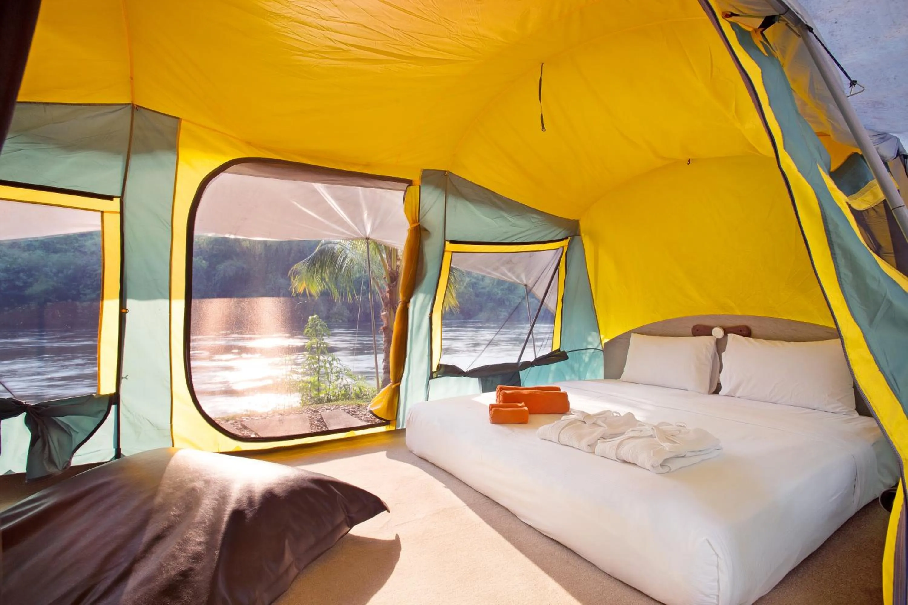 Photo of the whole room, Bed in Mida Resort Kanchanaburi - SHA PLUS