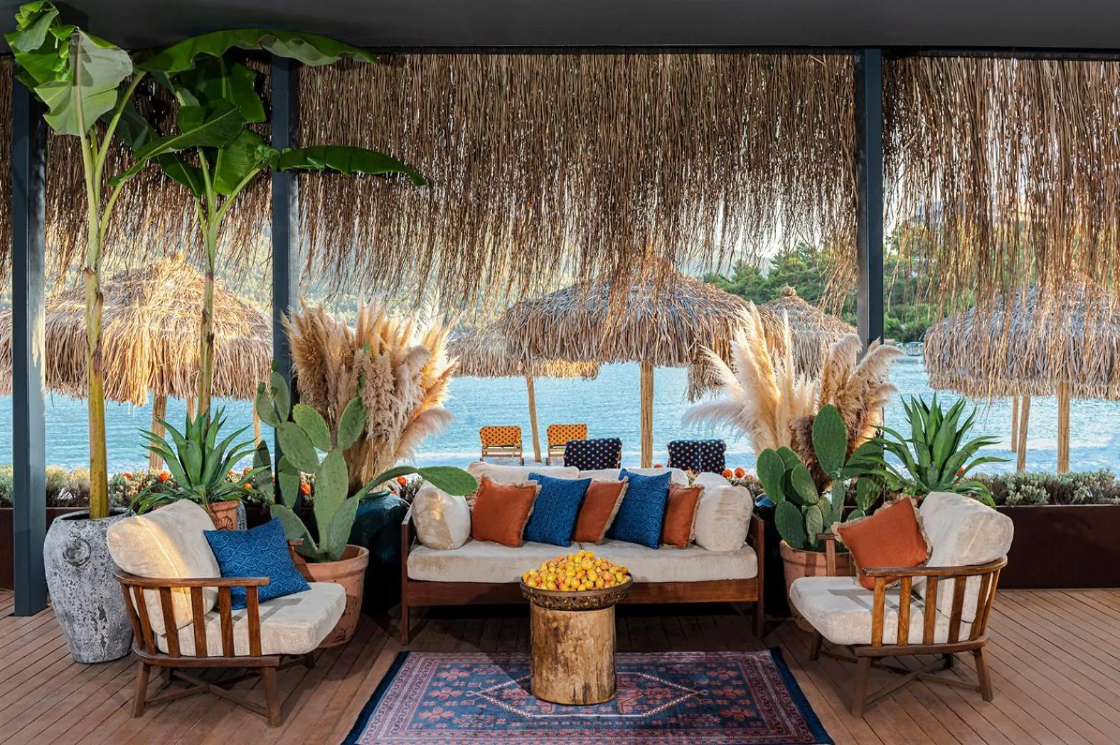 Seating area in Lujo Hotel Bodrum