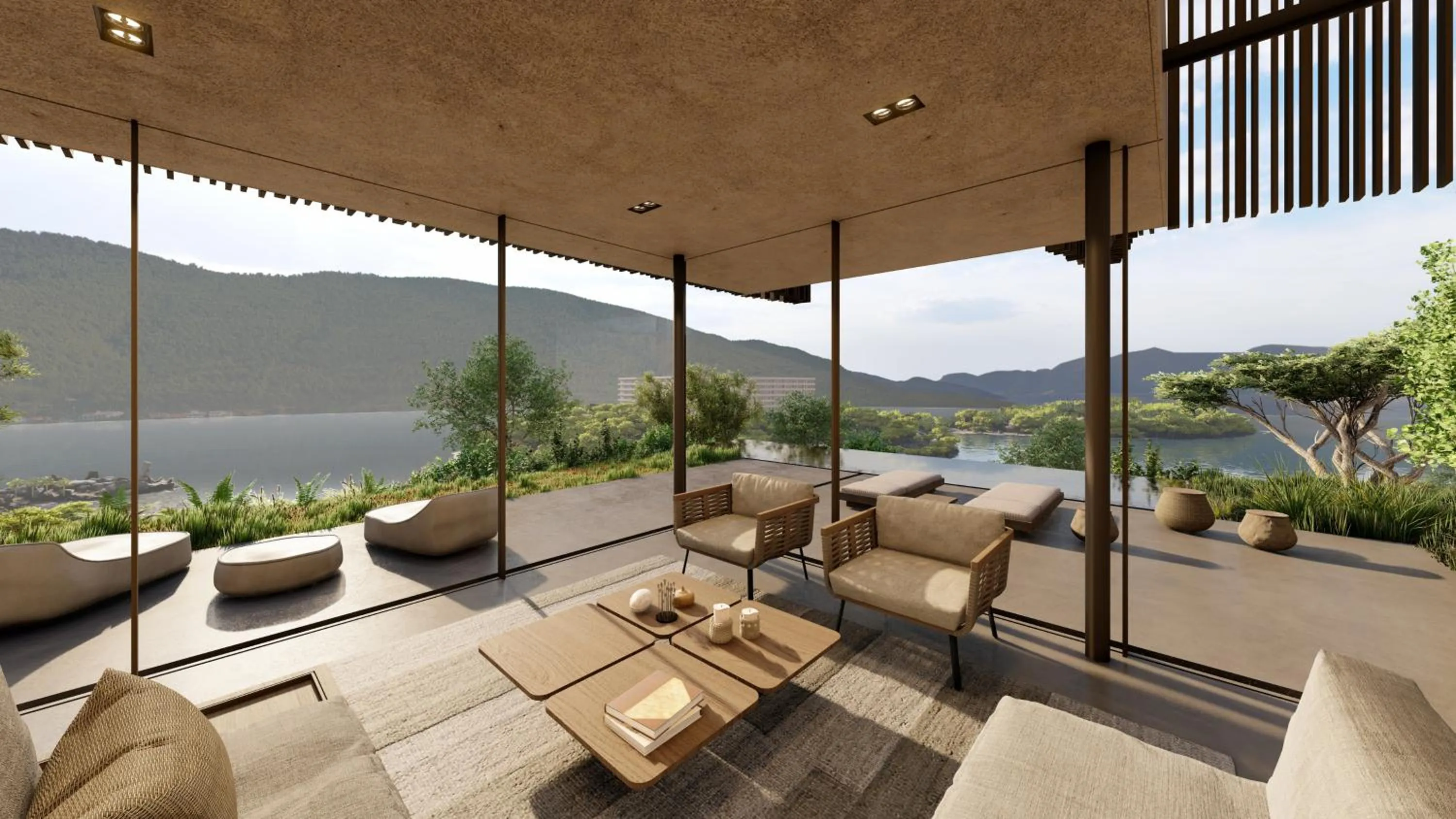 Seating area in Lujo Hotel Bodrum