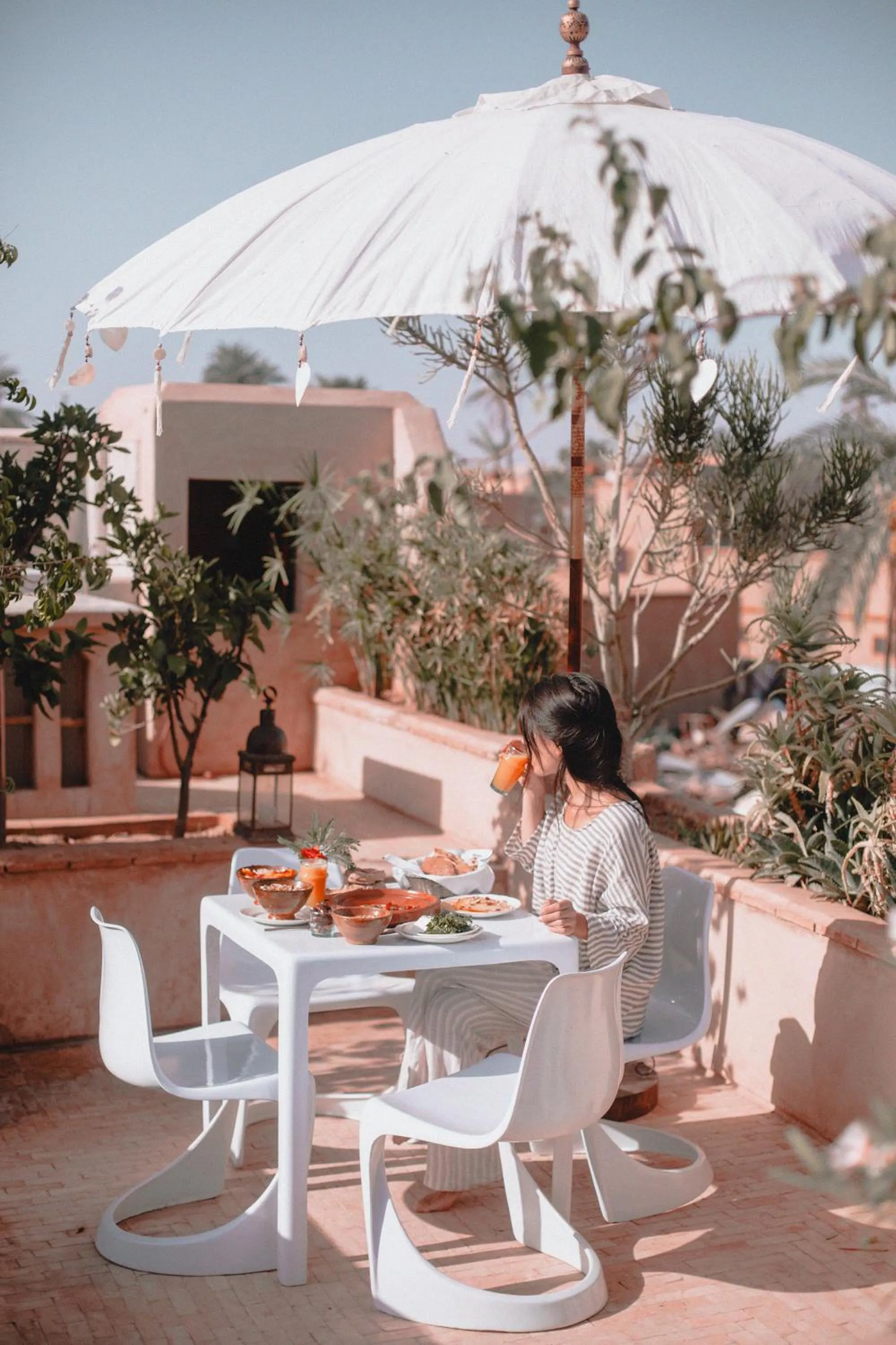 Balcony/Terrace in Riad Kbour & Chou