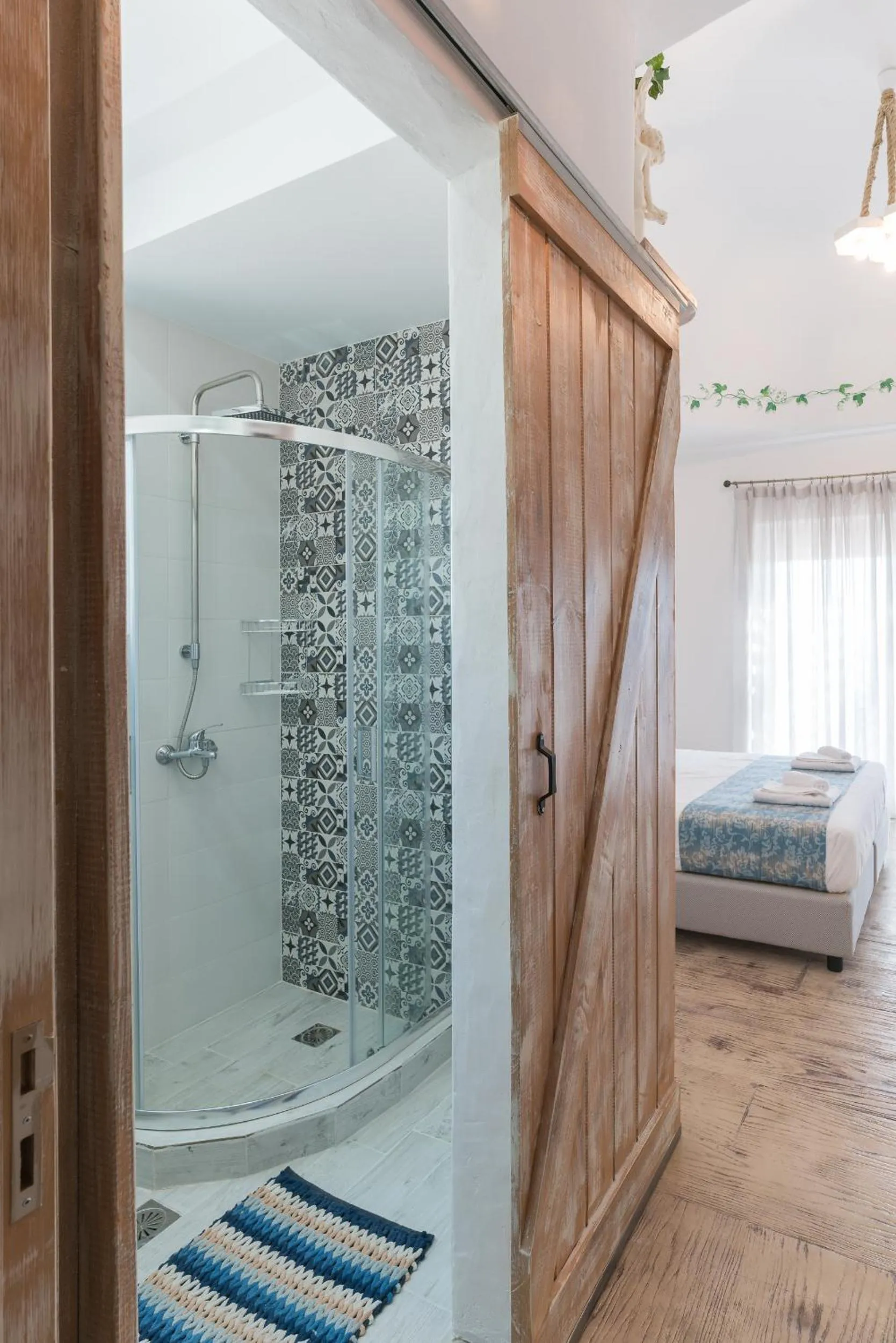 Bathroom, Bed in Muses of art Villas