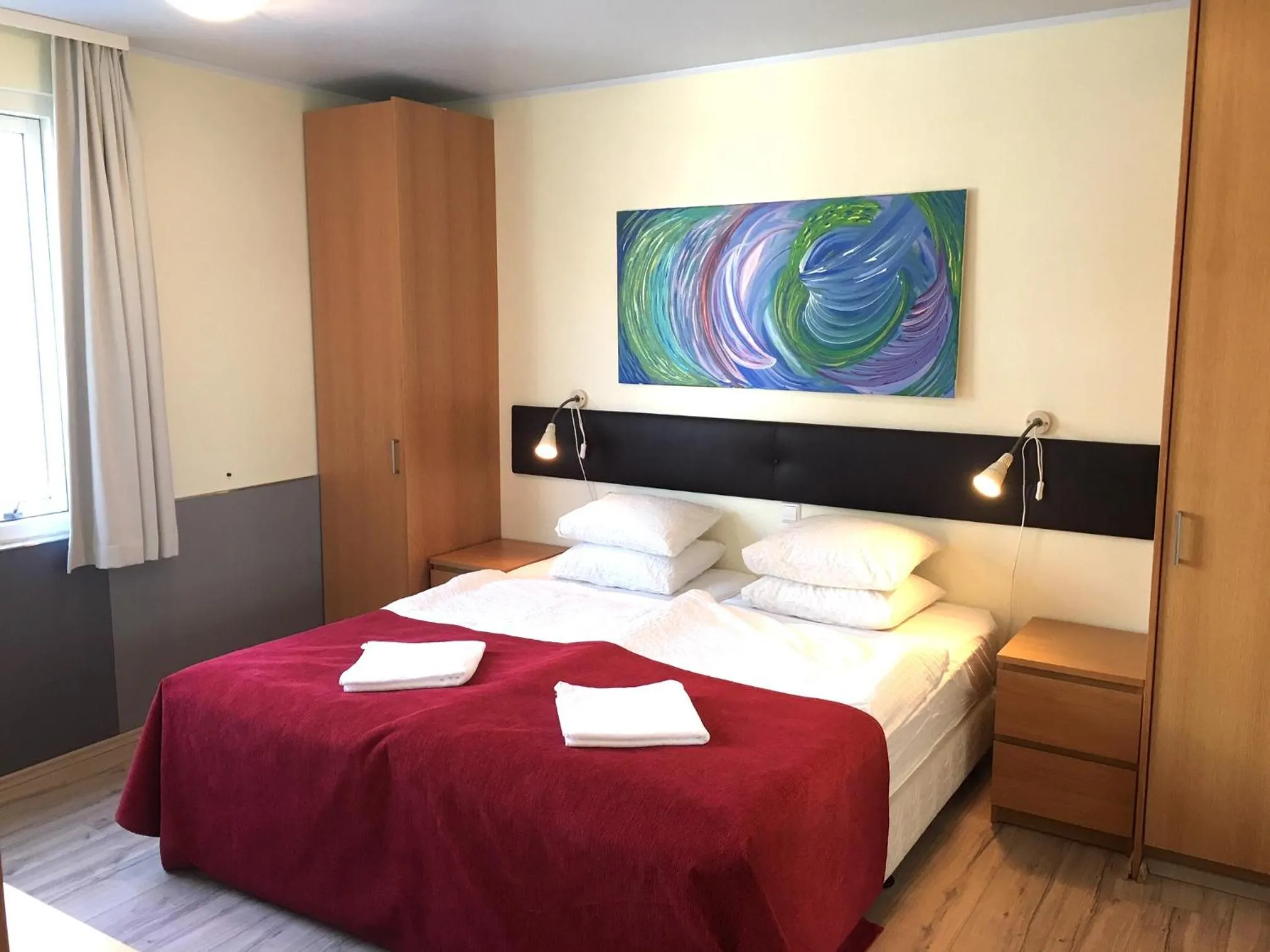 Bedroom, Bed in Downtown Reykjavík Apartments