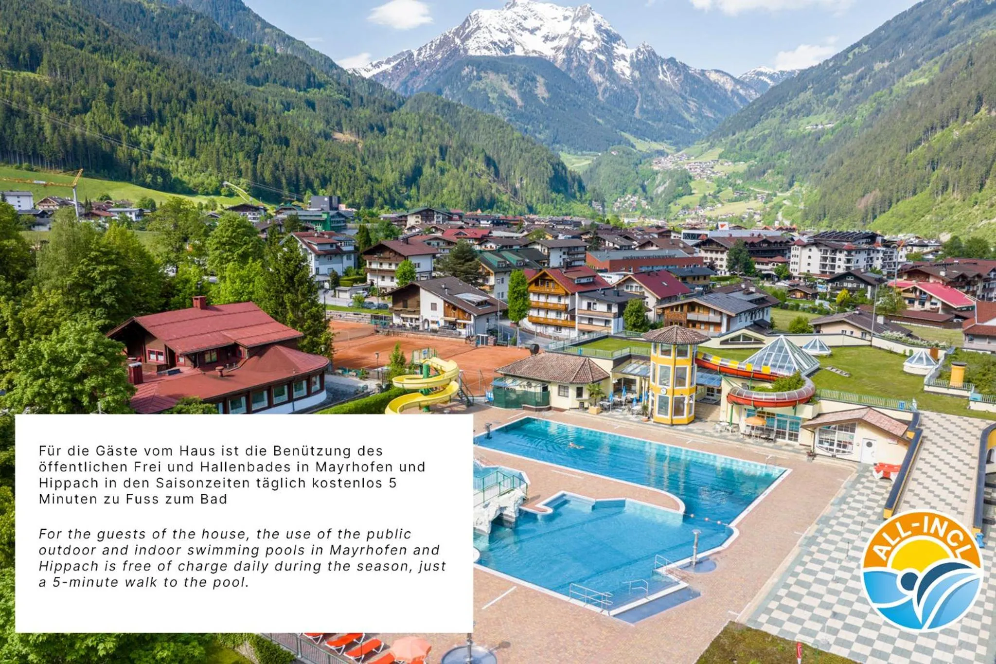 Swimming pool in Vronis Waldhaus ADULTS ONLY