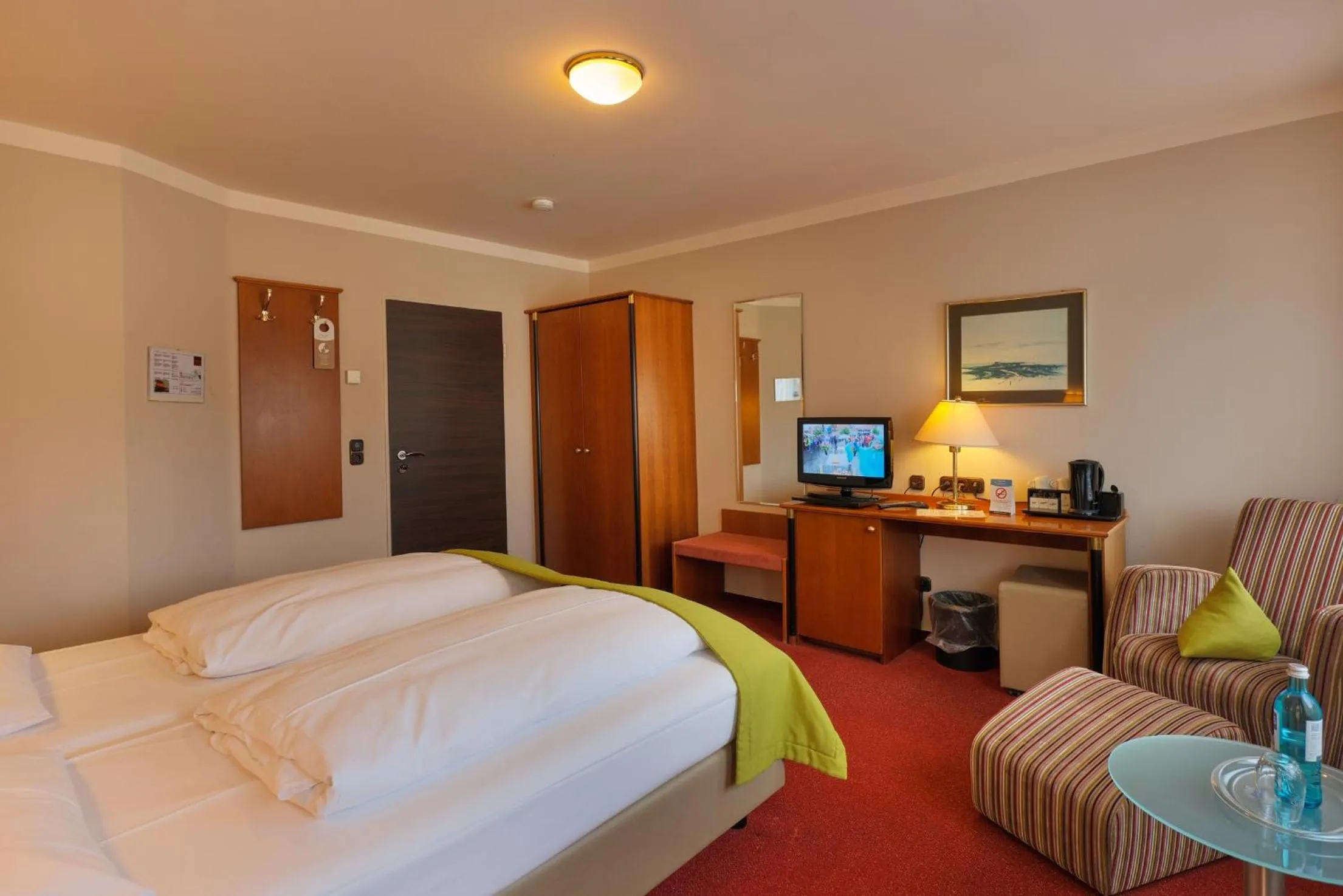 Photo of the whole room, Bed in TRIP INN PostHotel Düren