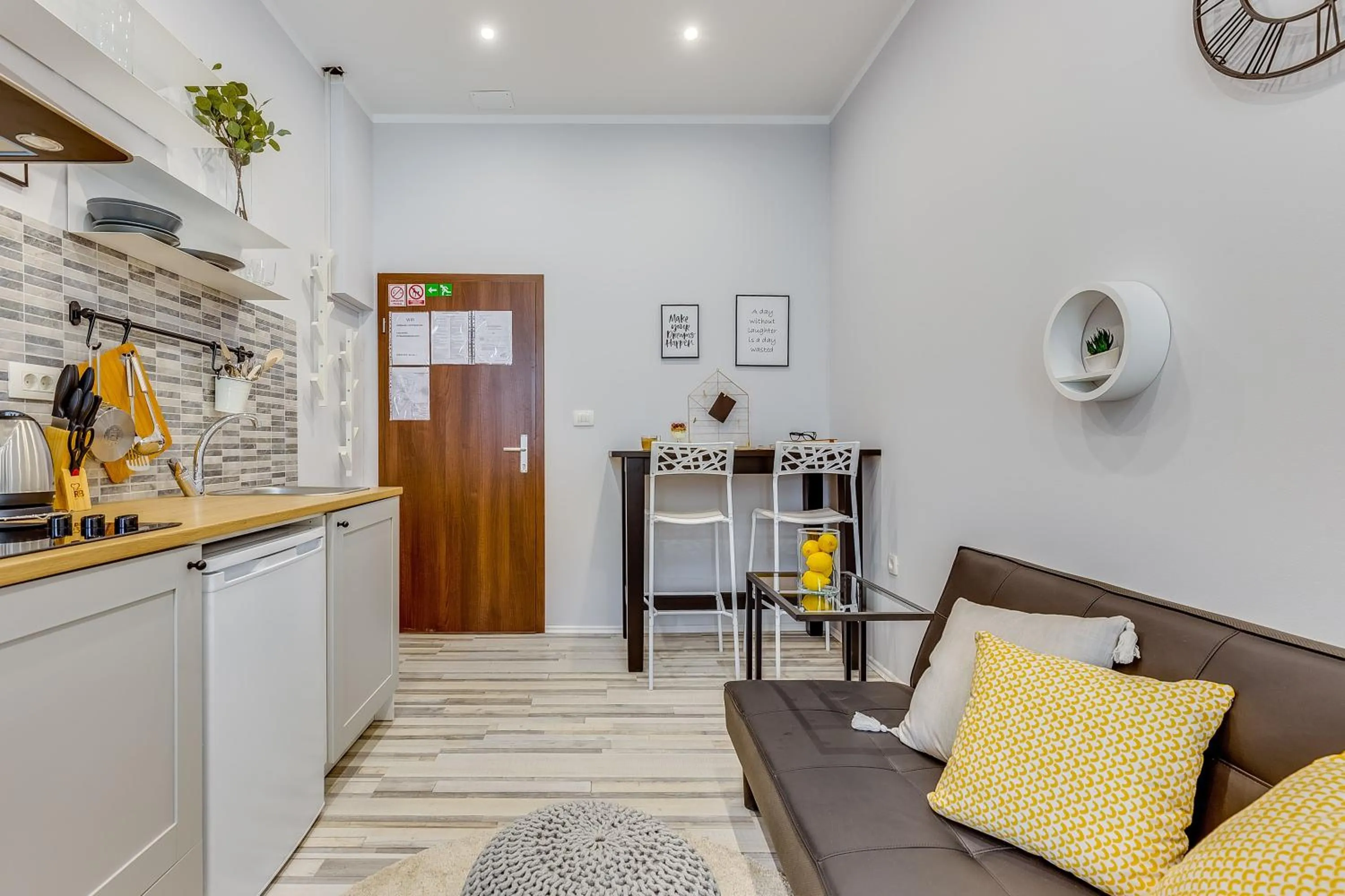 Living room in Main Square studios