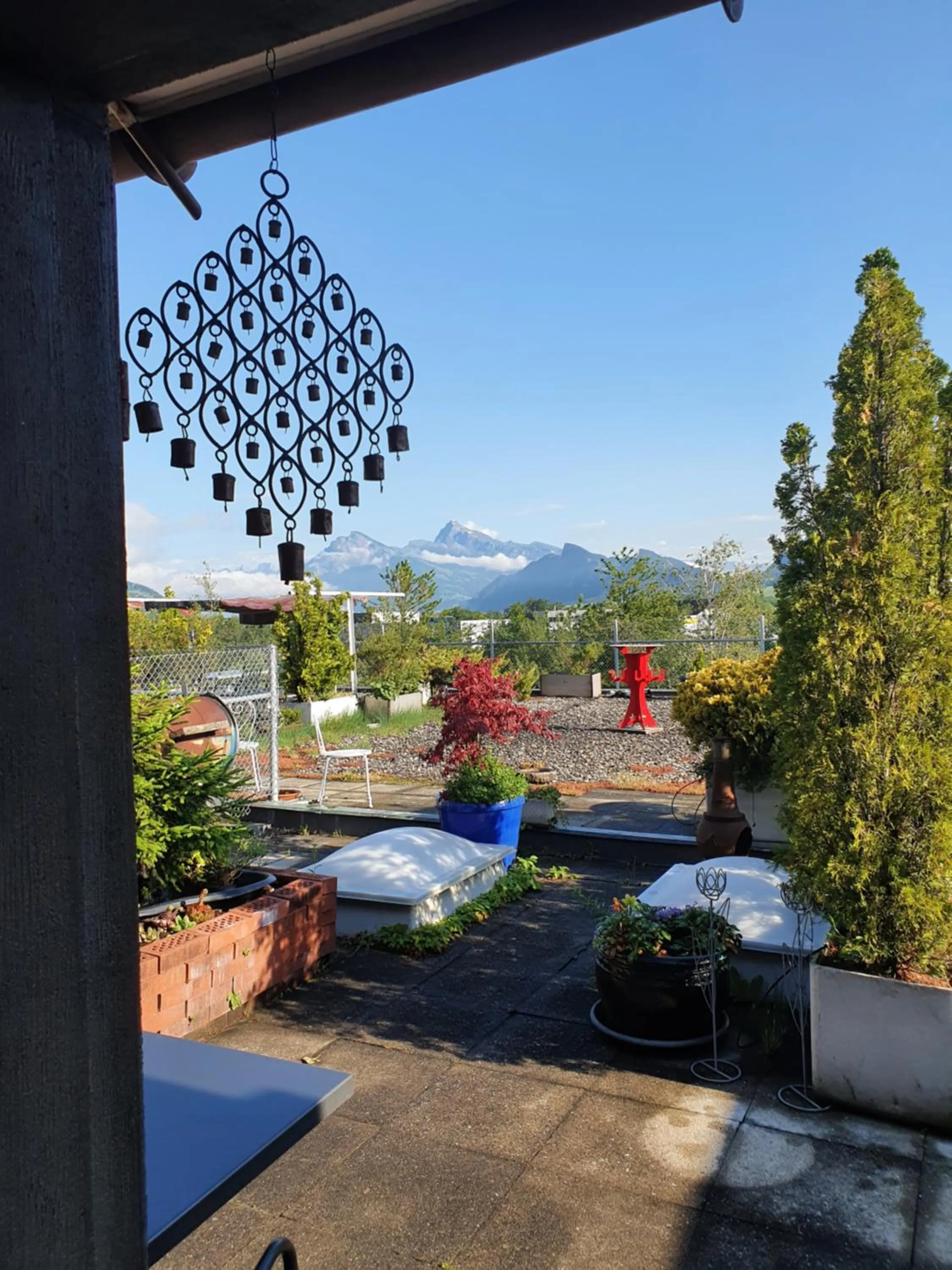 Balcony/Terrace in BnB Haus Weibel