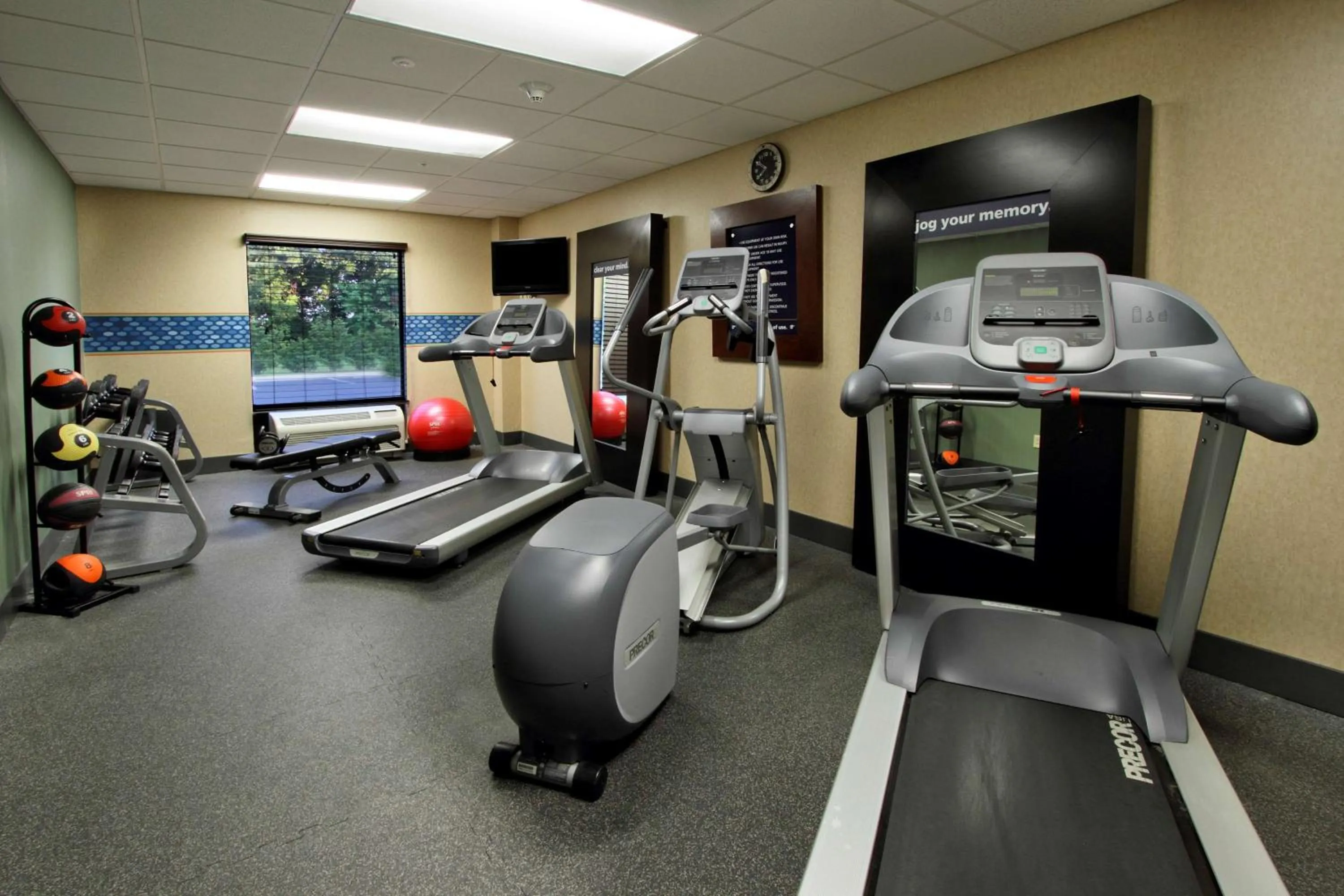 Fitness centre/facilities in Hampton Inn & Suites Alexandria