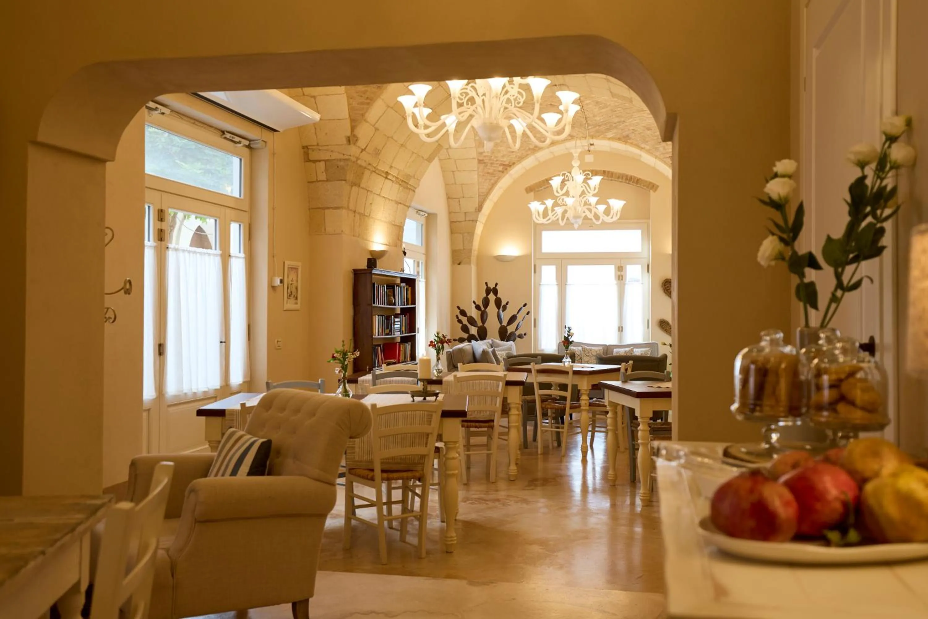 Seating area in Borgo San Gaetano