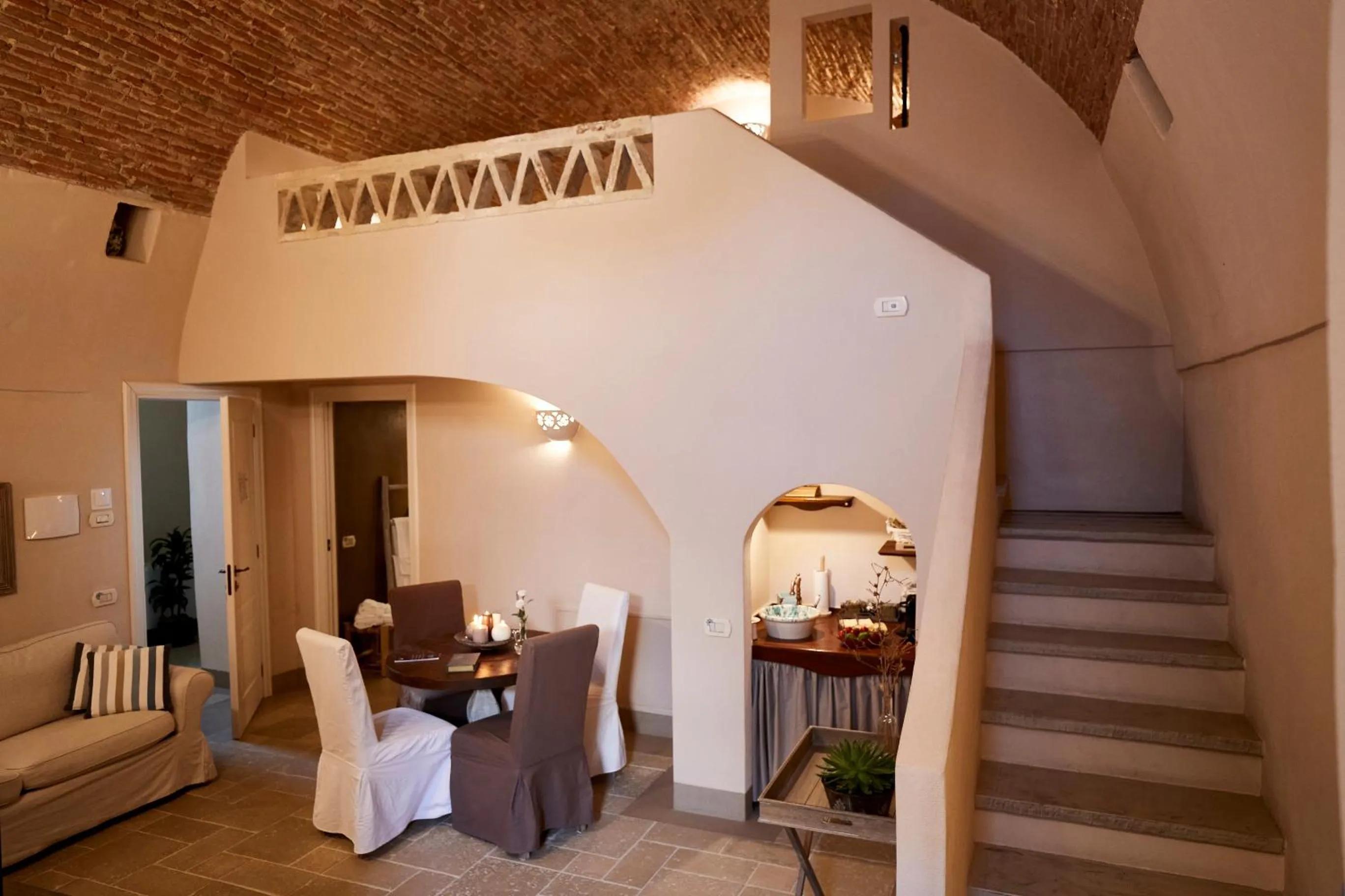 Seating area in Borgo San Gaetano