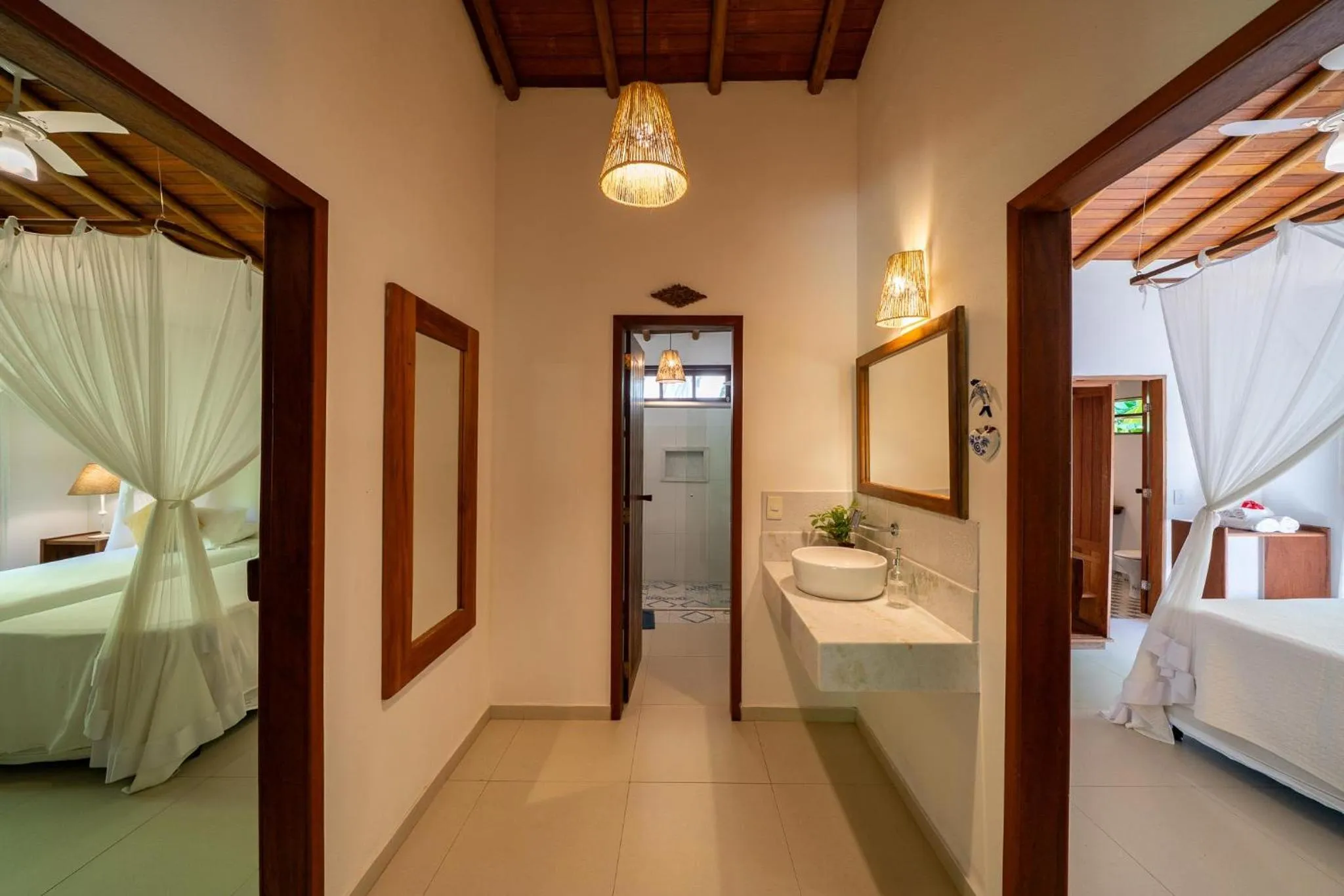 Bathroom, Bed in Pousada do Bosque