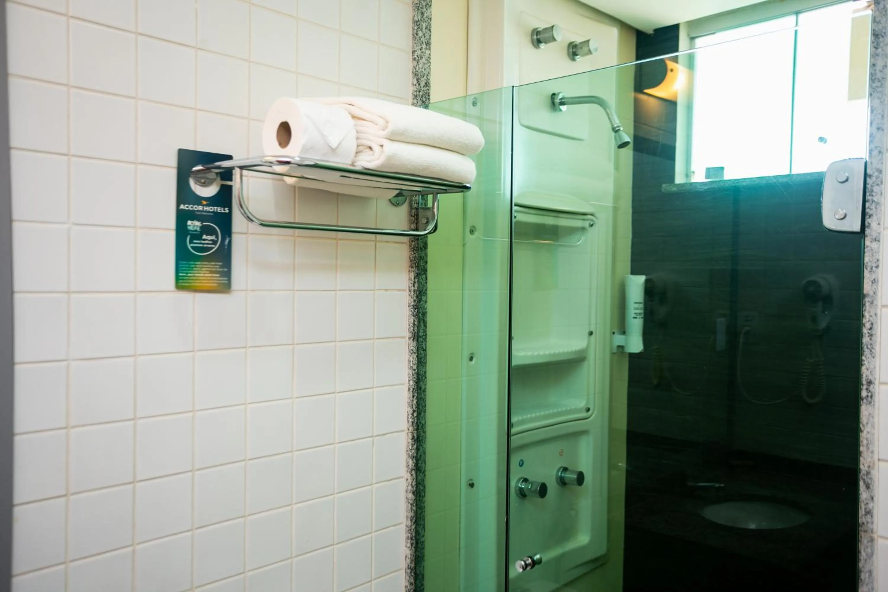 Bathroom in ibis Styles Belem Batista Campos