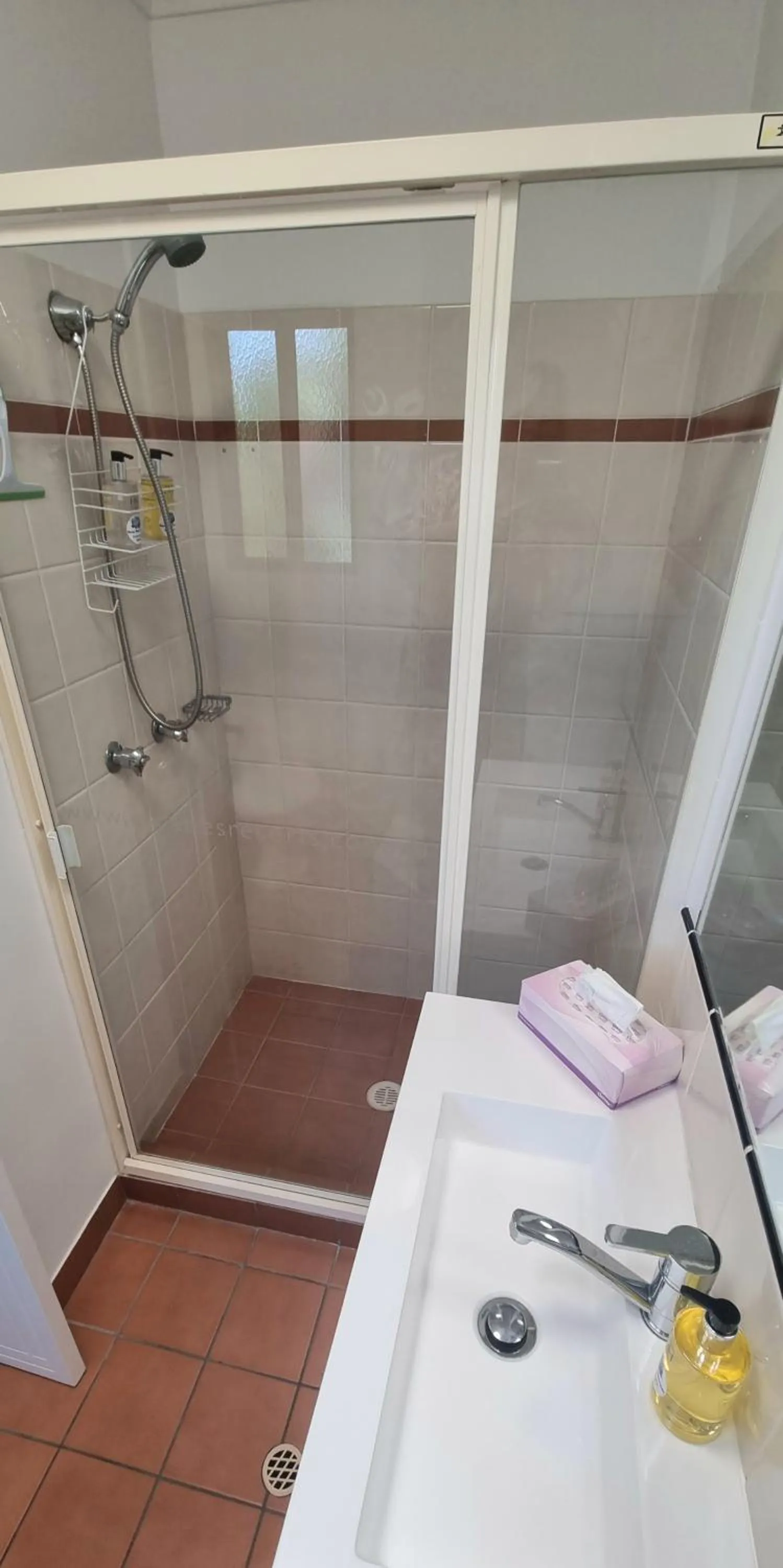 Shower in Noosa River Retreat Holiday Apartments