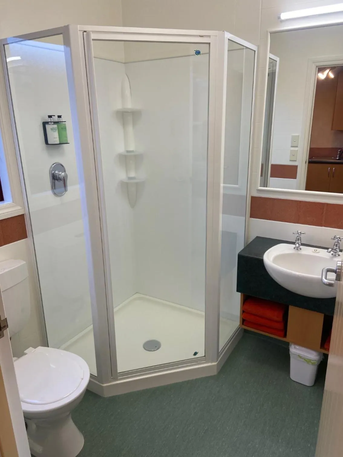 Shower in Red Tussock Motel