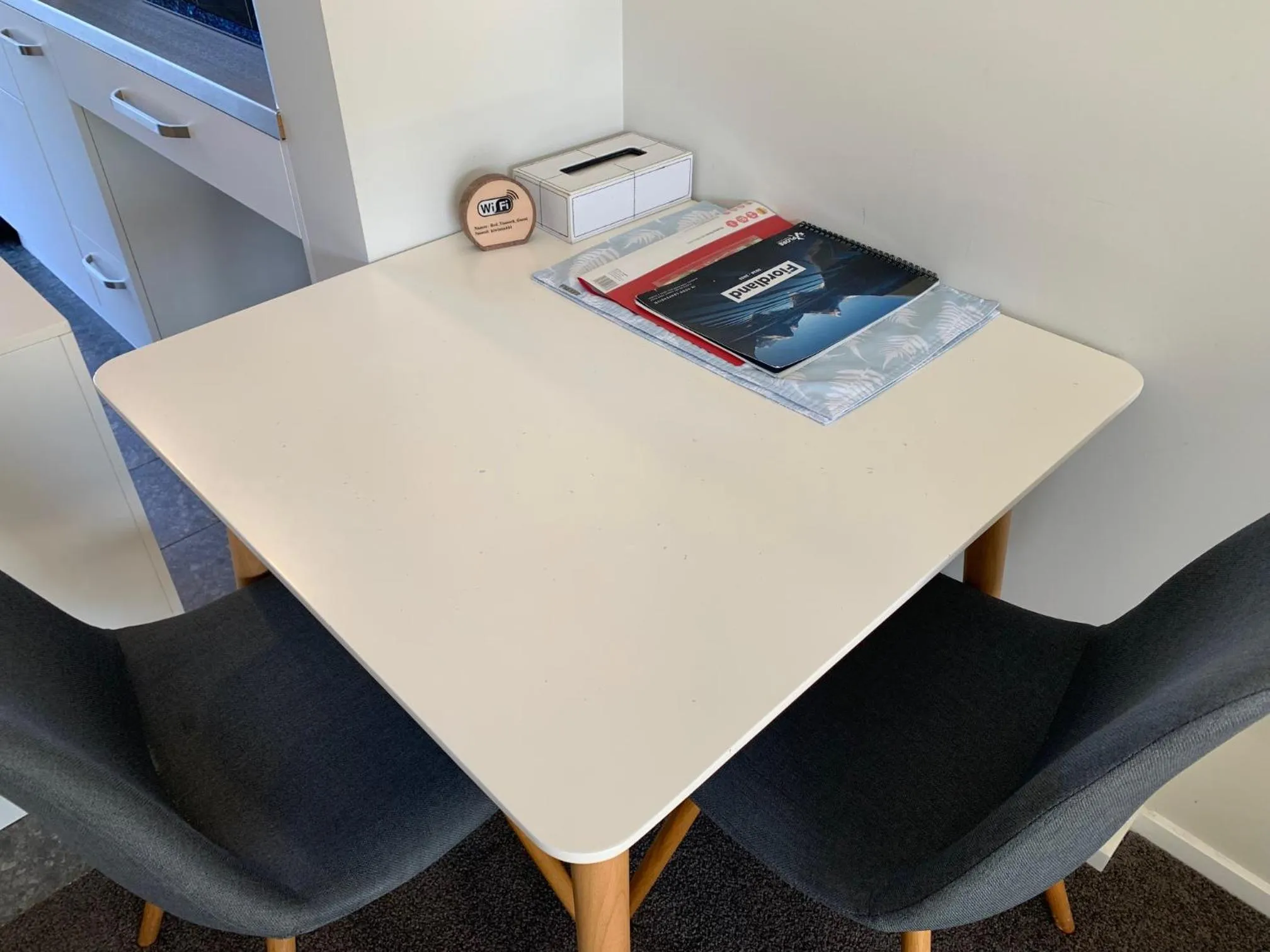 Dining area in Red Tussock Motel