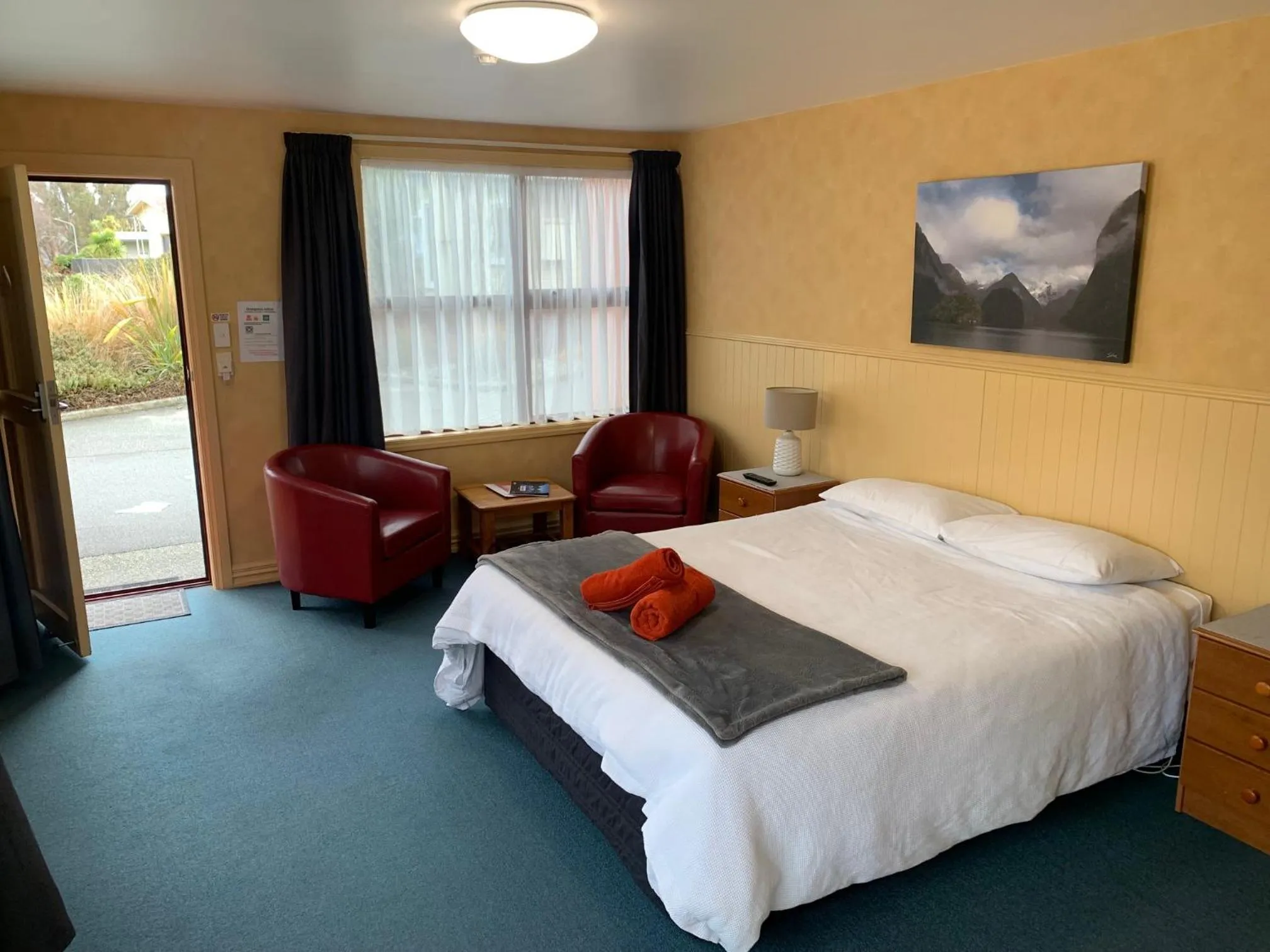 Bed in Red Tussock Motel