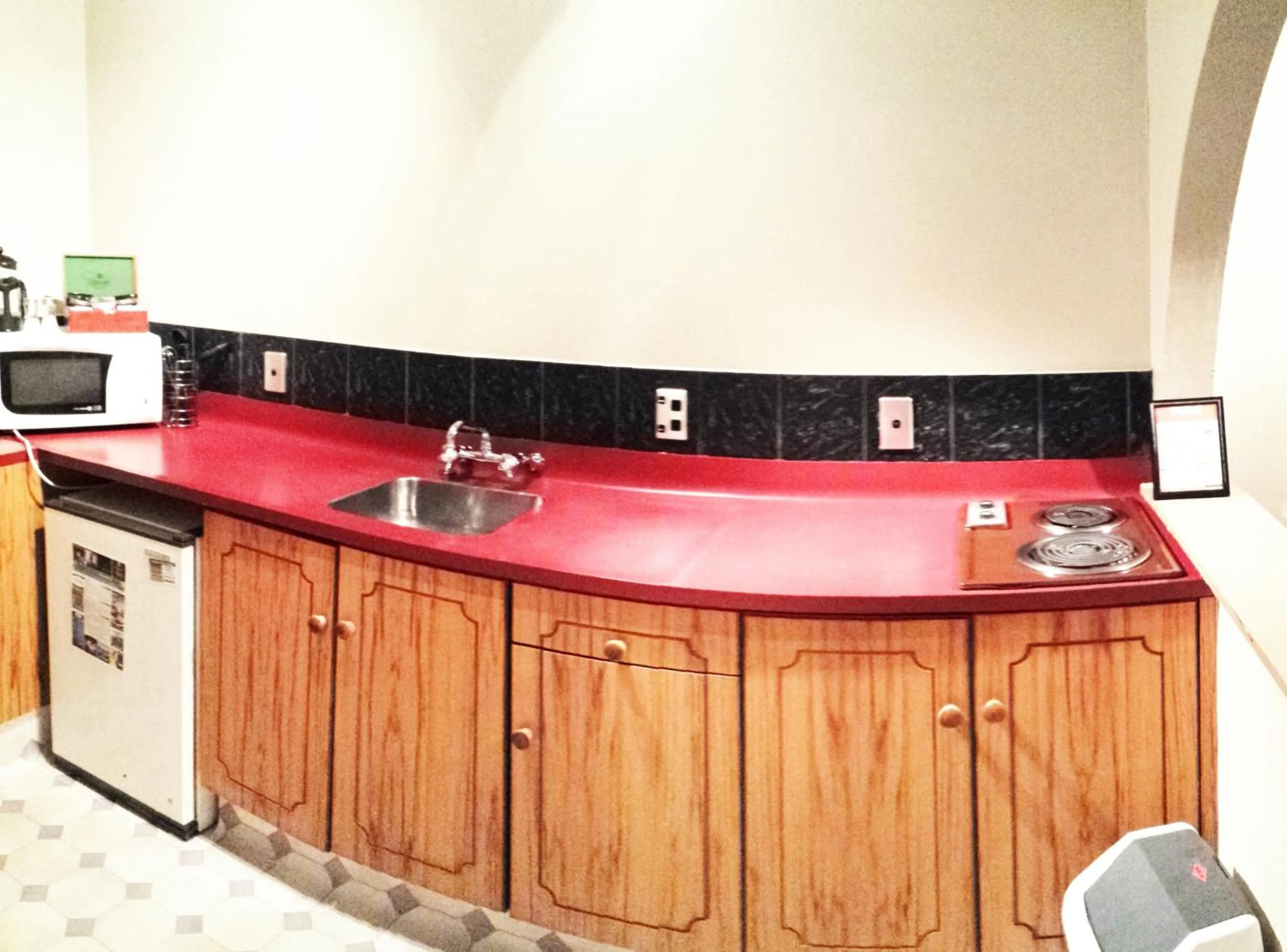 Kitchen or kitchenette in Aquarius Motor Inn