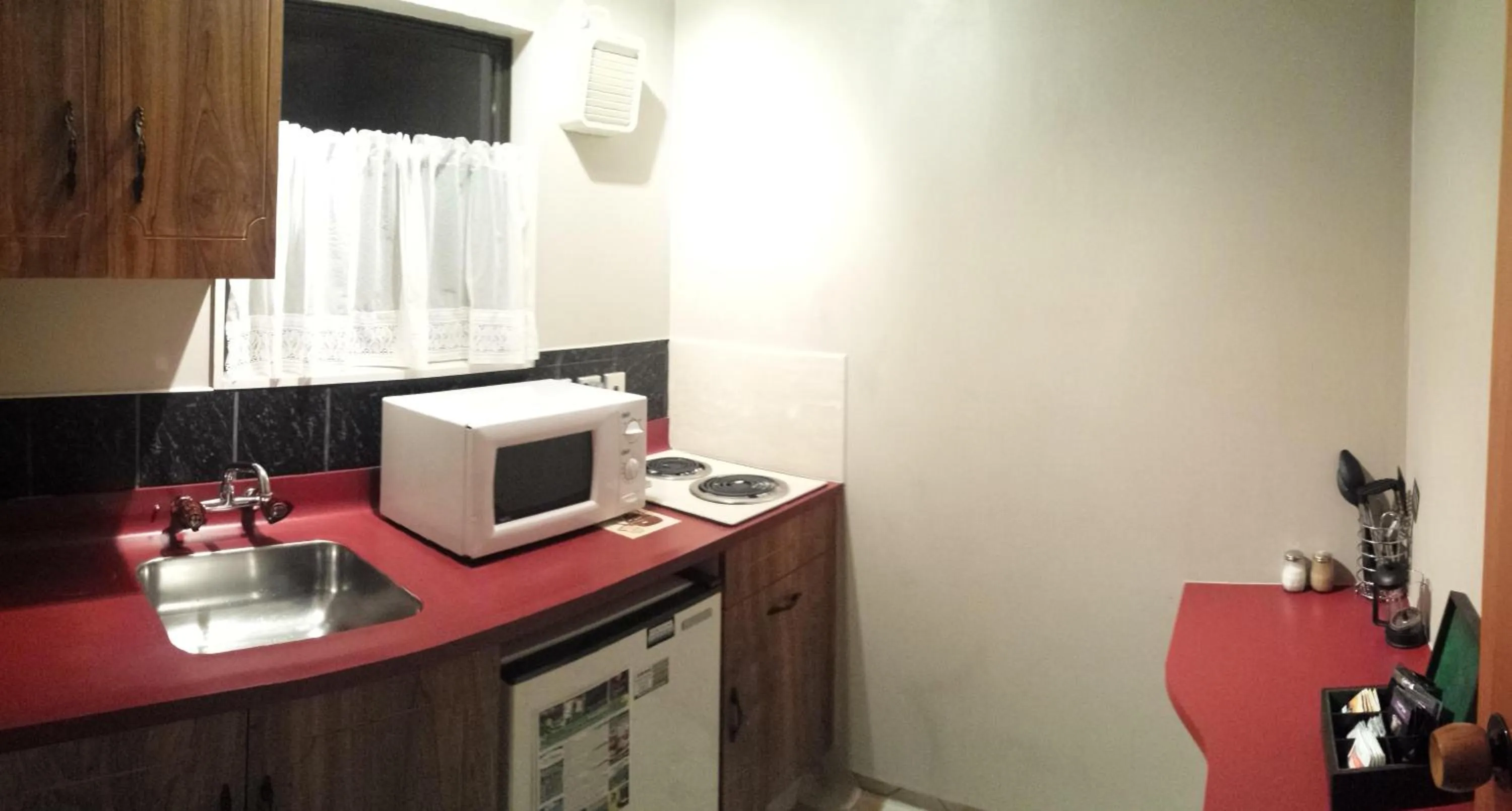 Kitchen or kitchenette in Aquarius Motor Inn