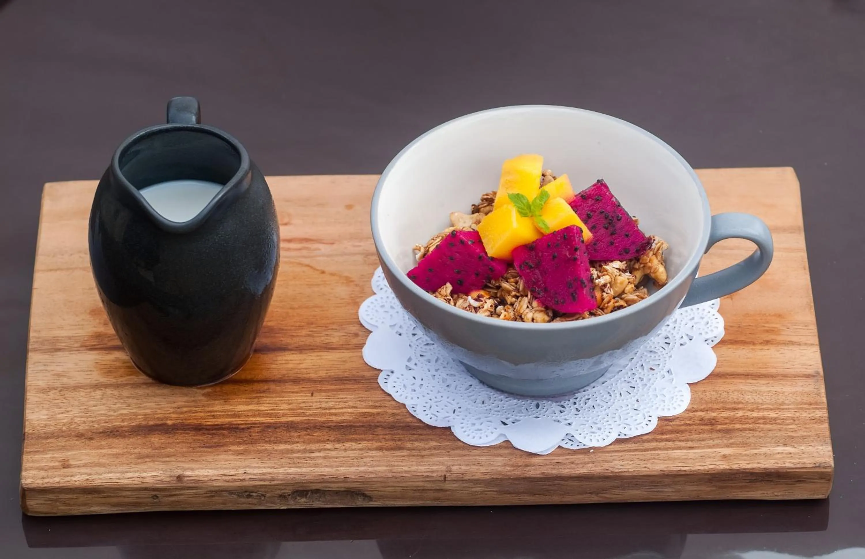 American breakfast in Sebatu Sanctuary Eco-resort