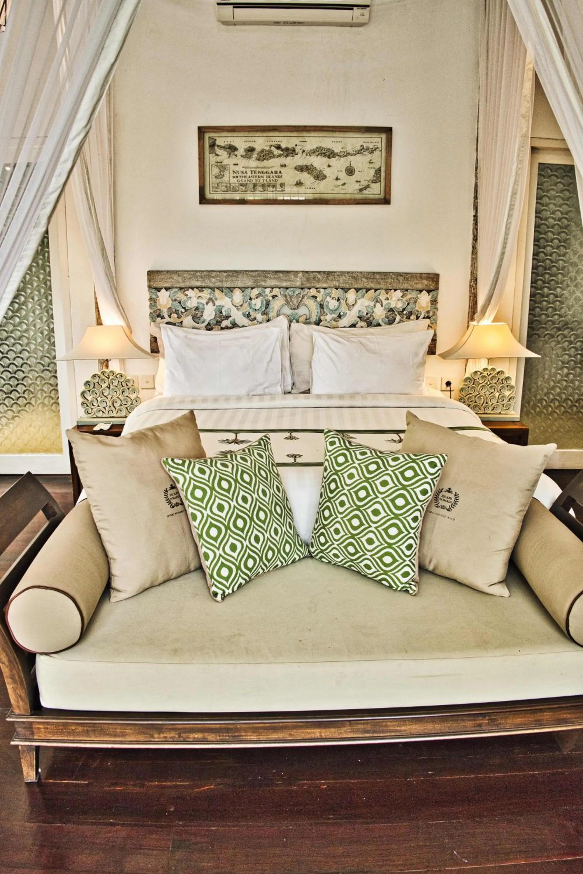 Bed in Sebatu Sanctuary Eco-resort