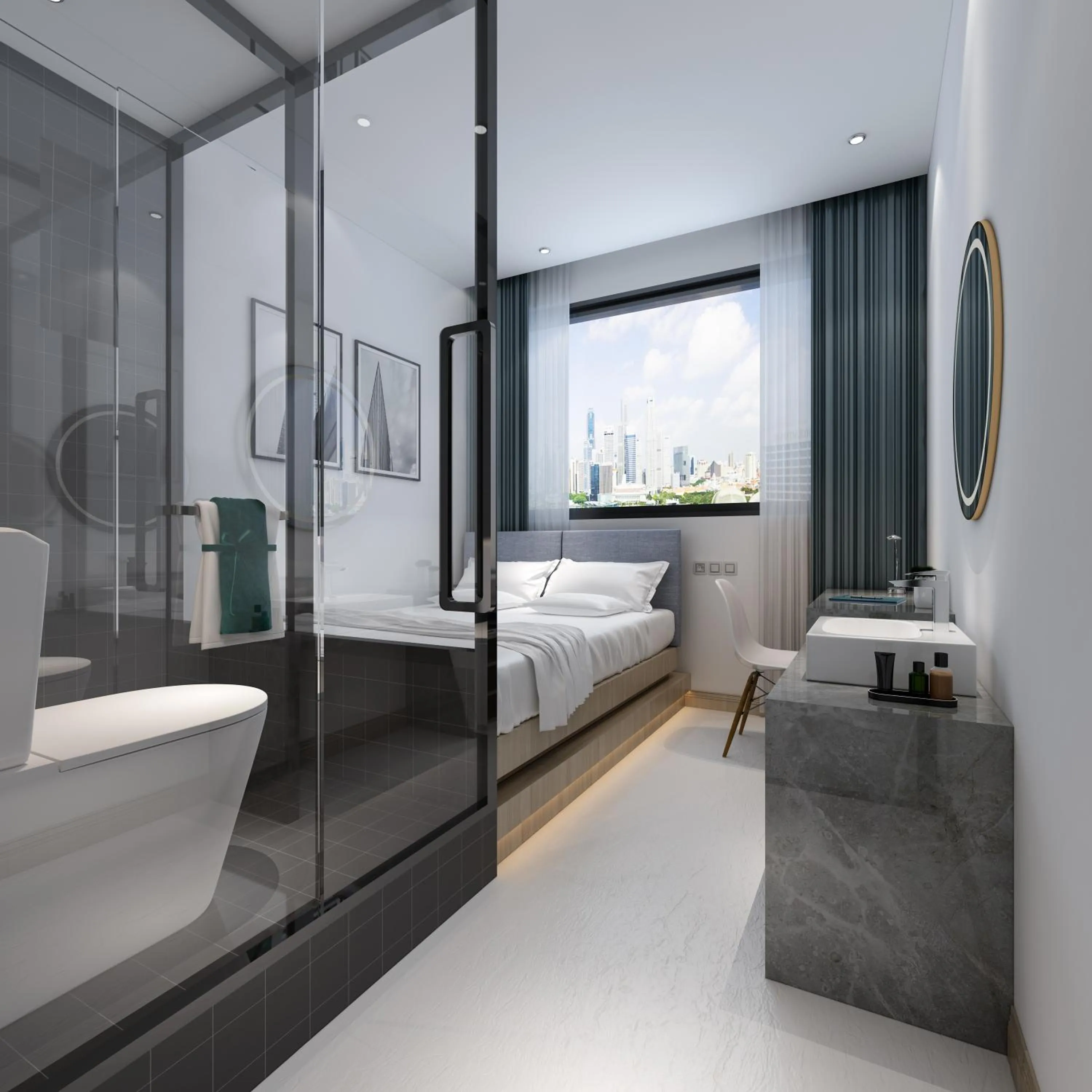 Photo of the whole room, Bed in Rest Chinatown Hotel