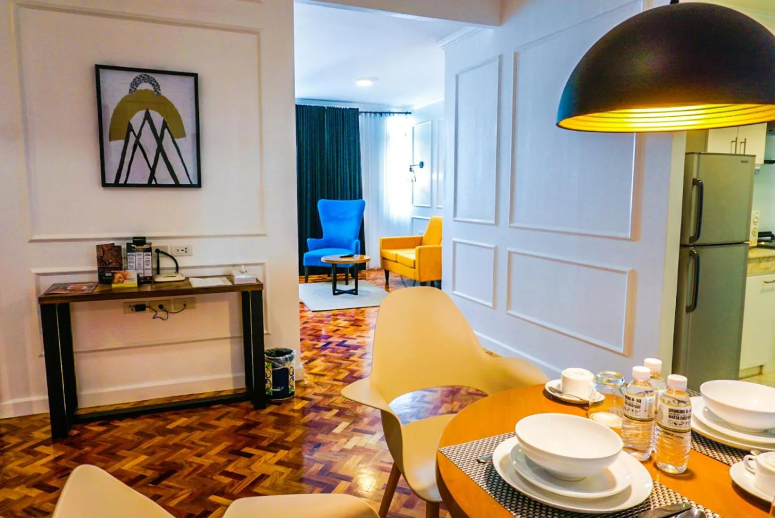 Dining area in Parque España Residence Hotel