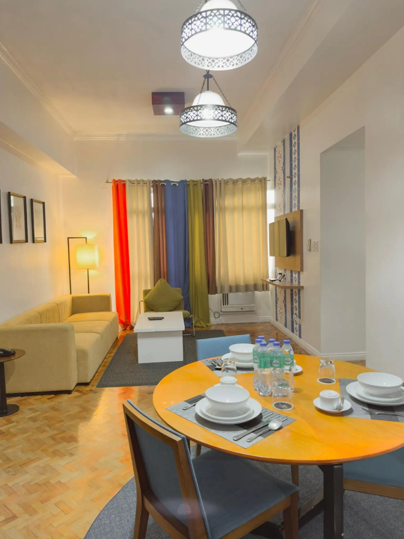 Living room, Bed in Parque España Residence Hotel