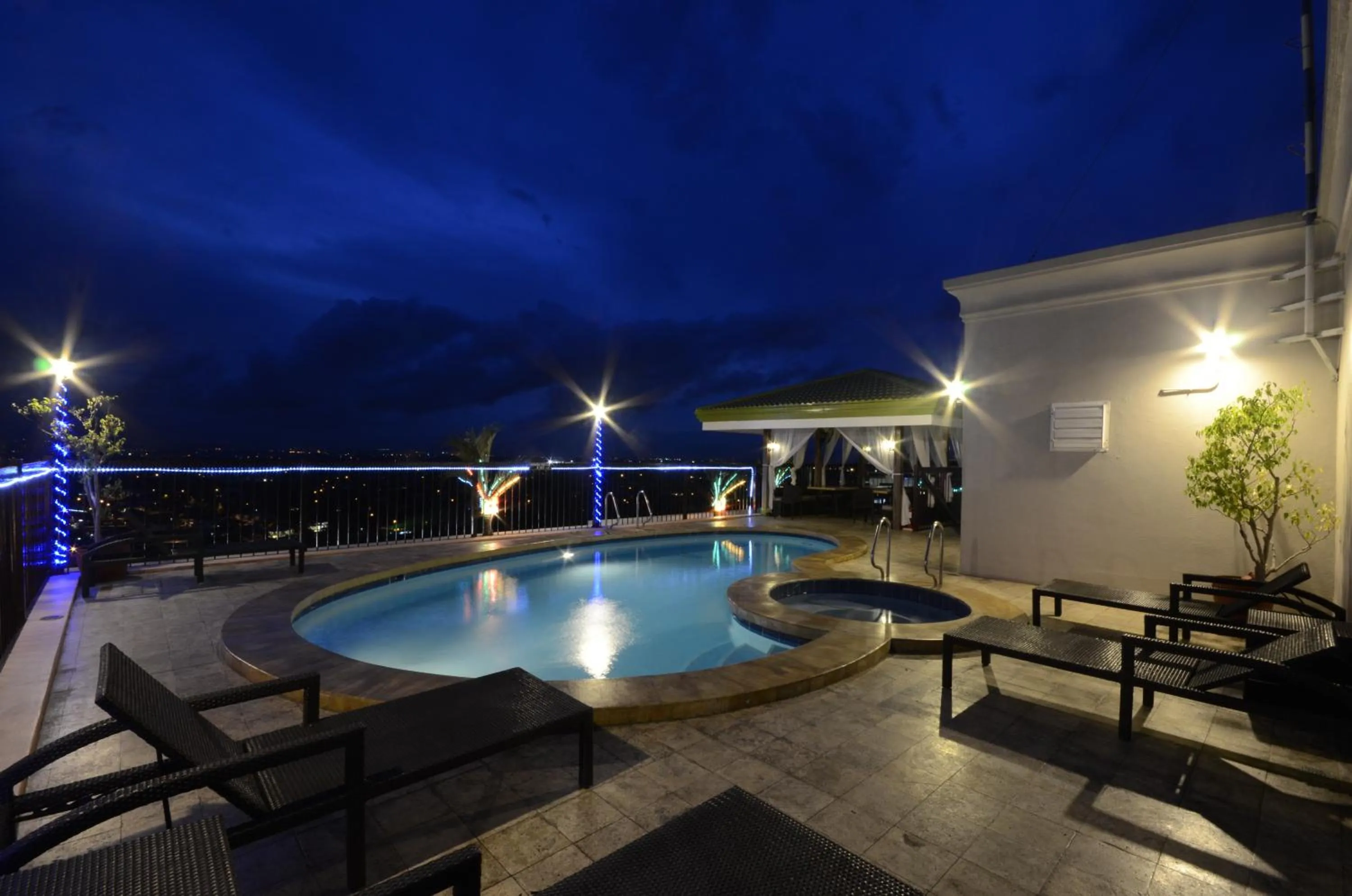Pool view in Parque España Residence Hotel