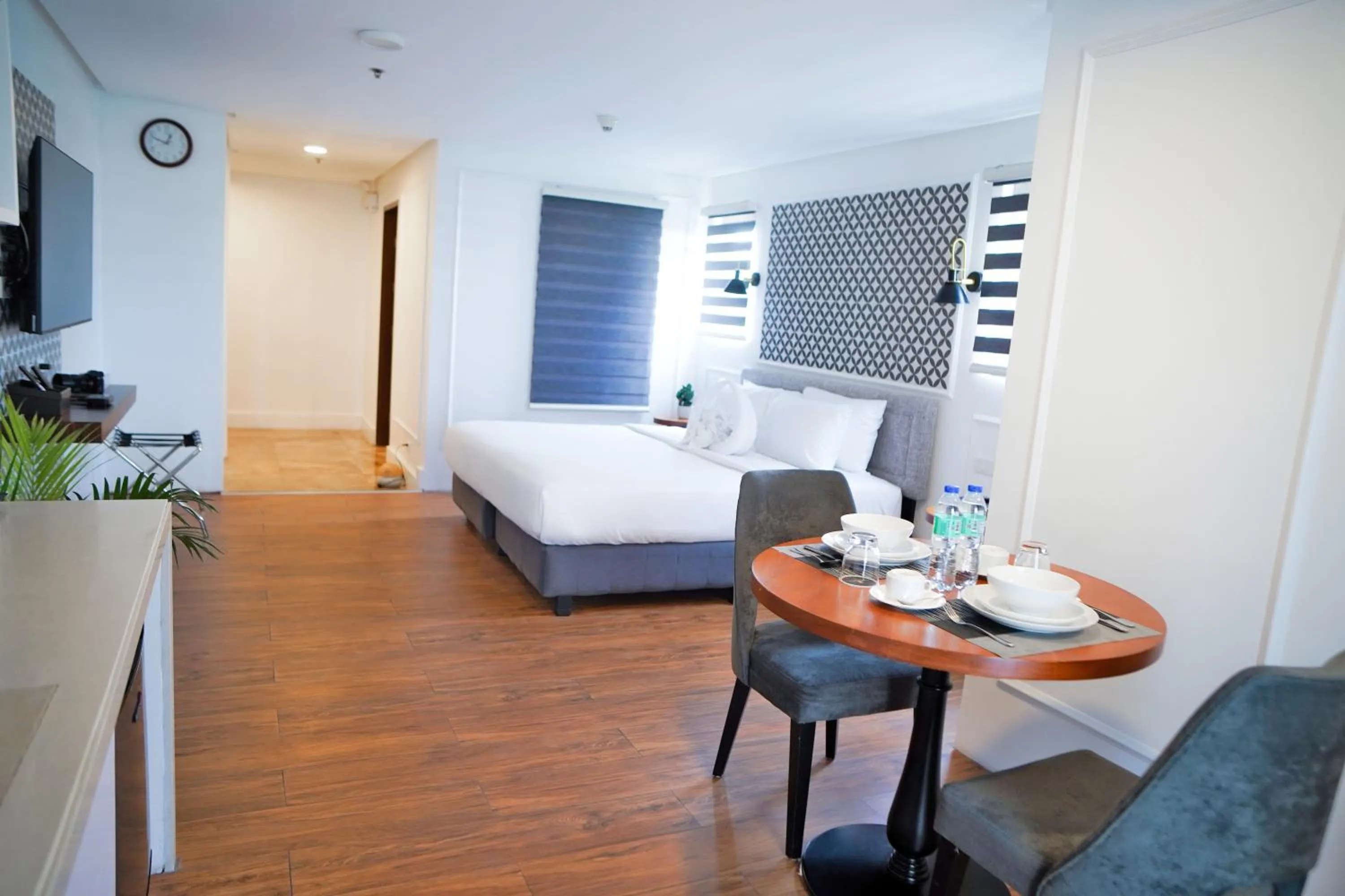 Bed in Parque España Residence Hotel