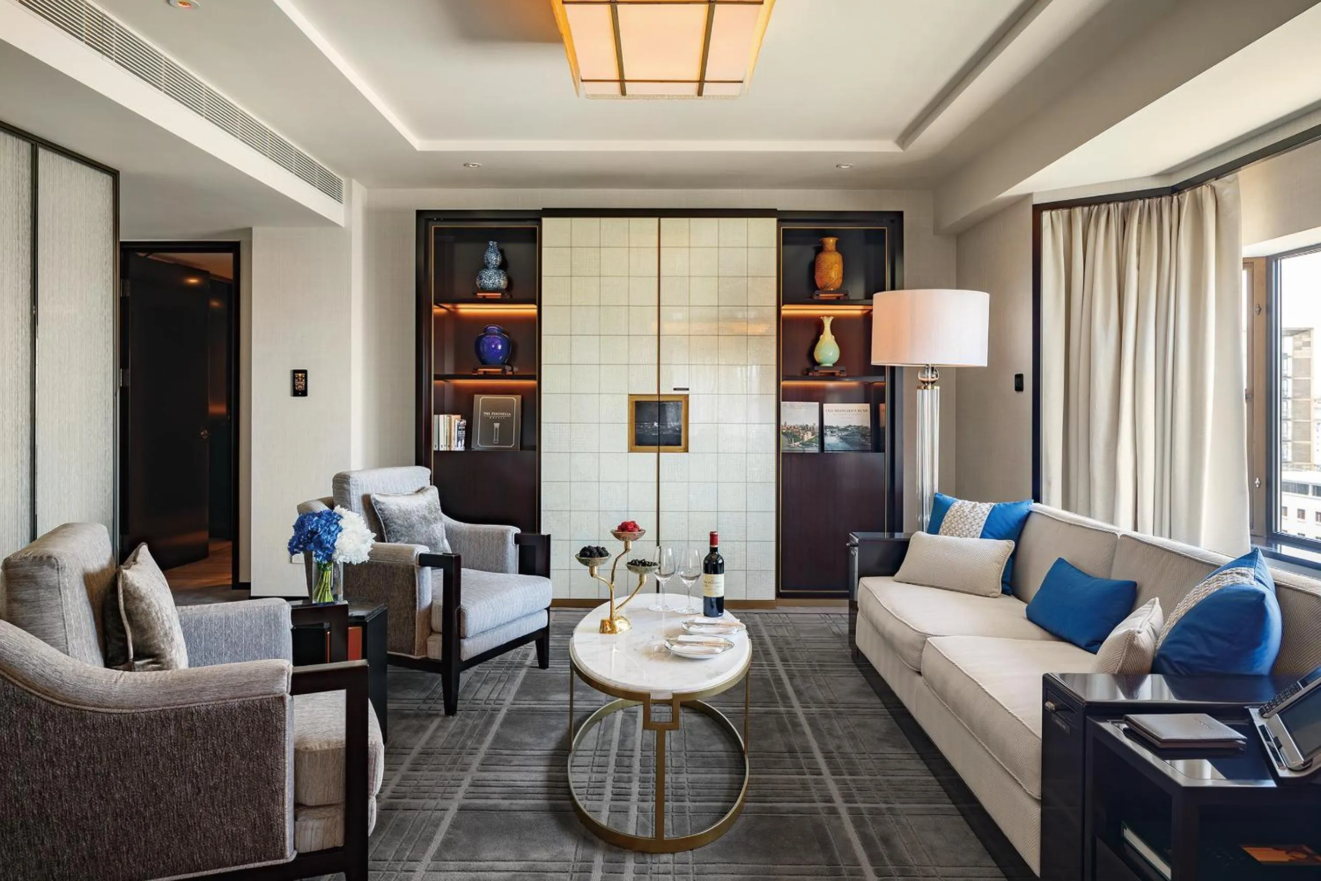 Living room in The Peninsula Beijing