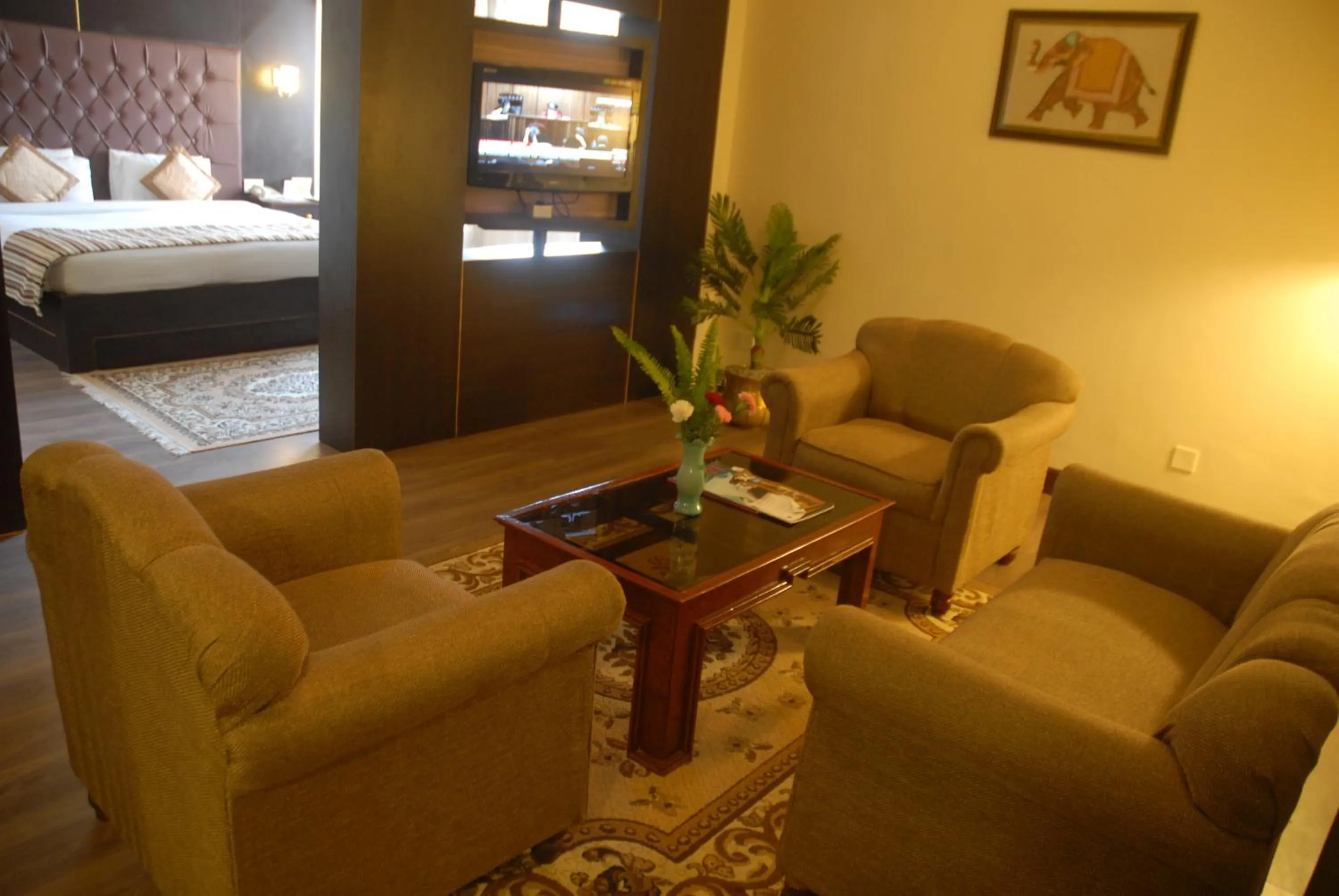 Seating area in Hotel Vaishali