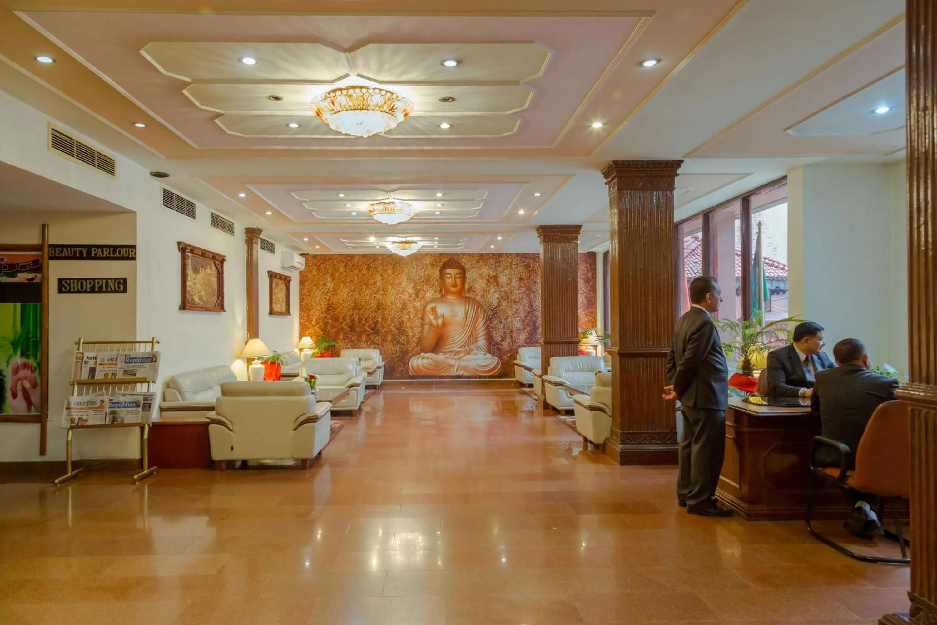 Lobby or reception in Hotel Vaishali