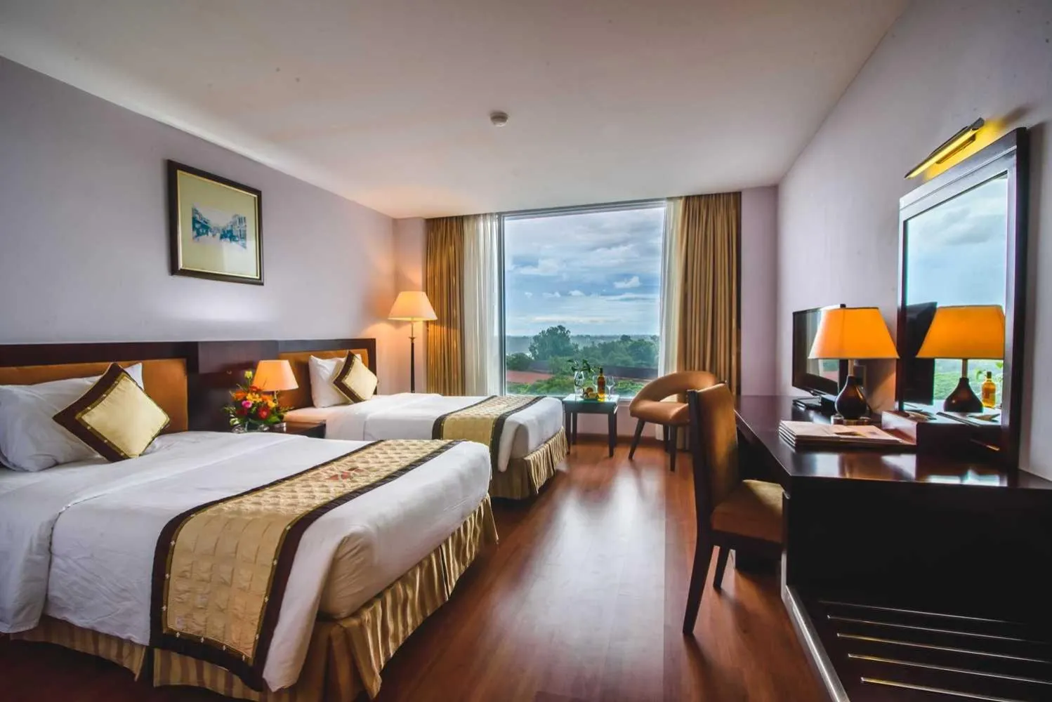 Bedroom, Bed in Mondial Hotel Hue