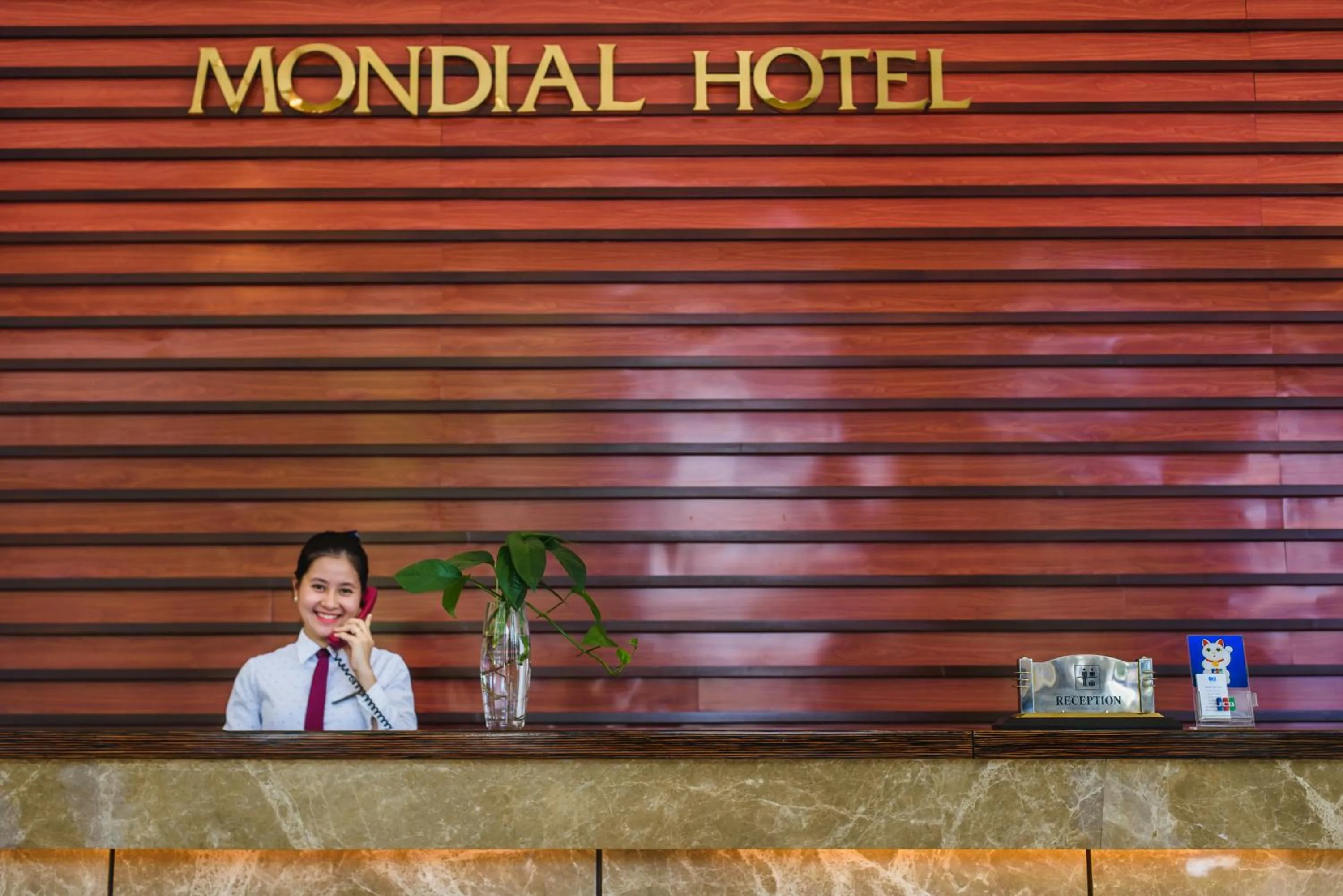 Lobby or reception in Mondial Hotel Hue