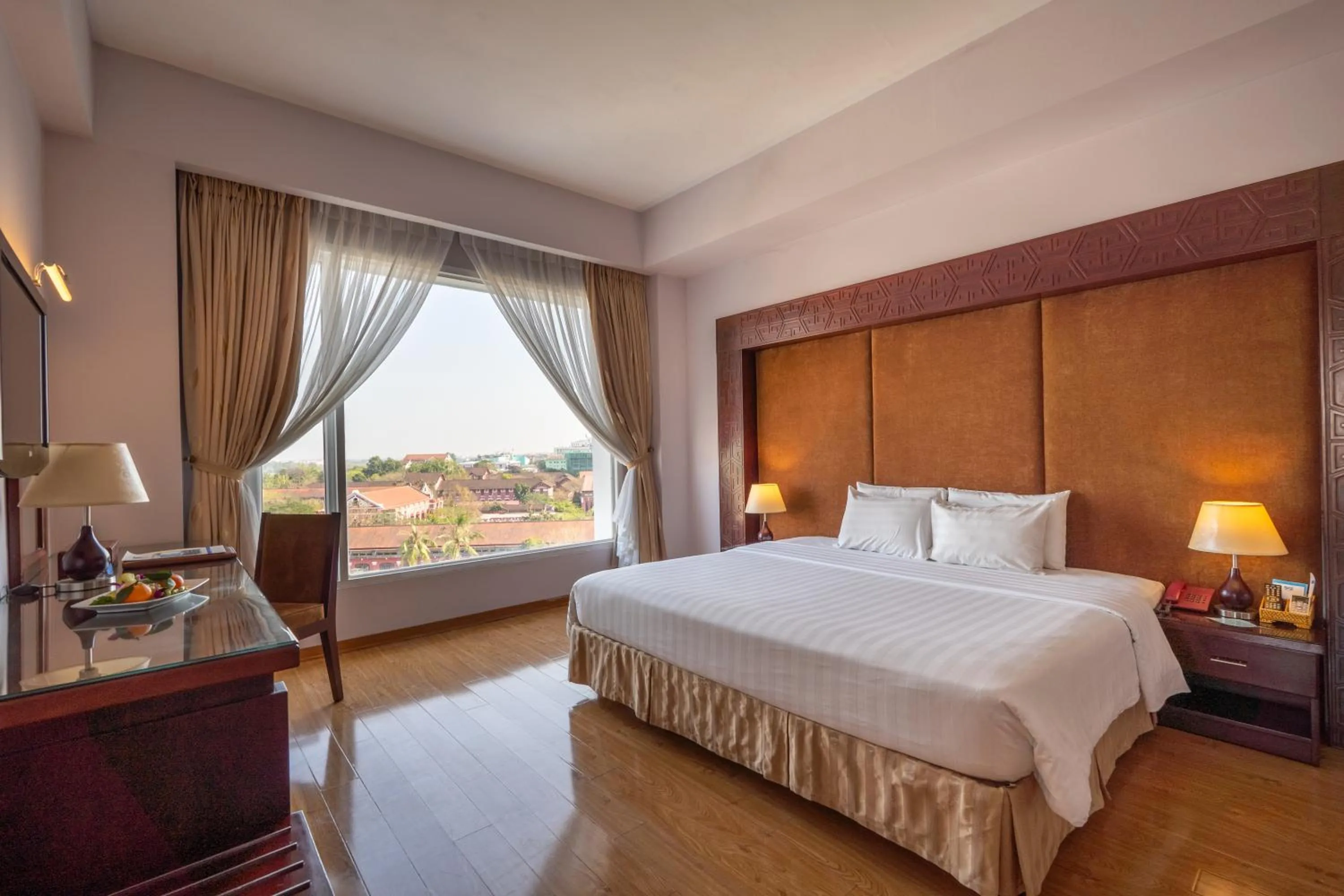 Bedroom, Bed in Mondial Hotel Hue