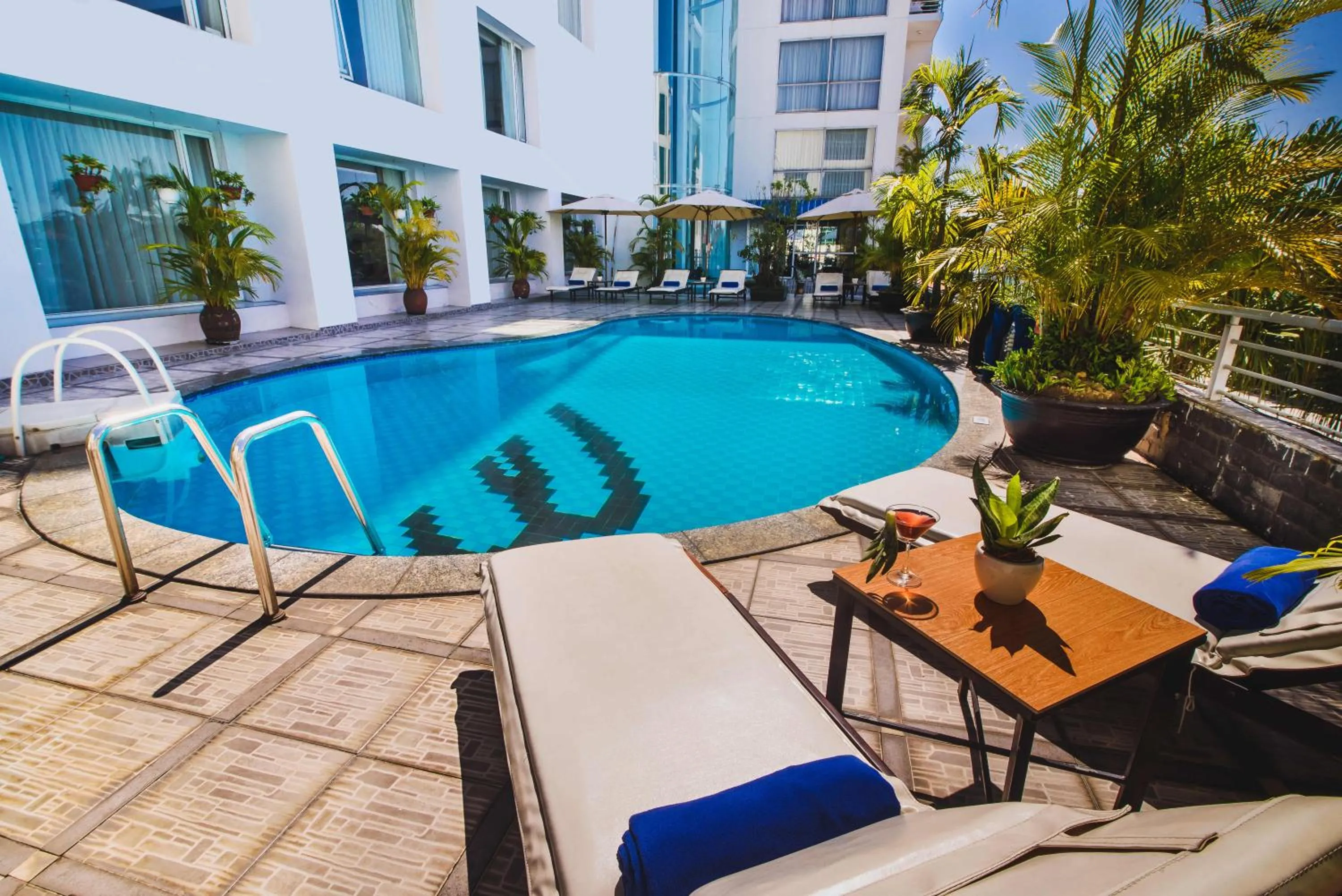 Swimming pool in Mondial Hotel Hue