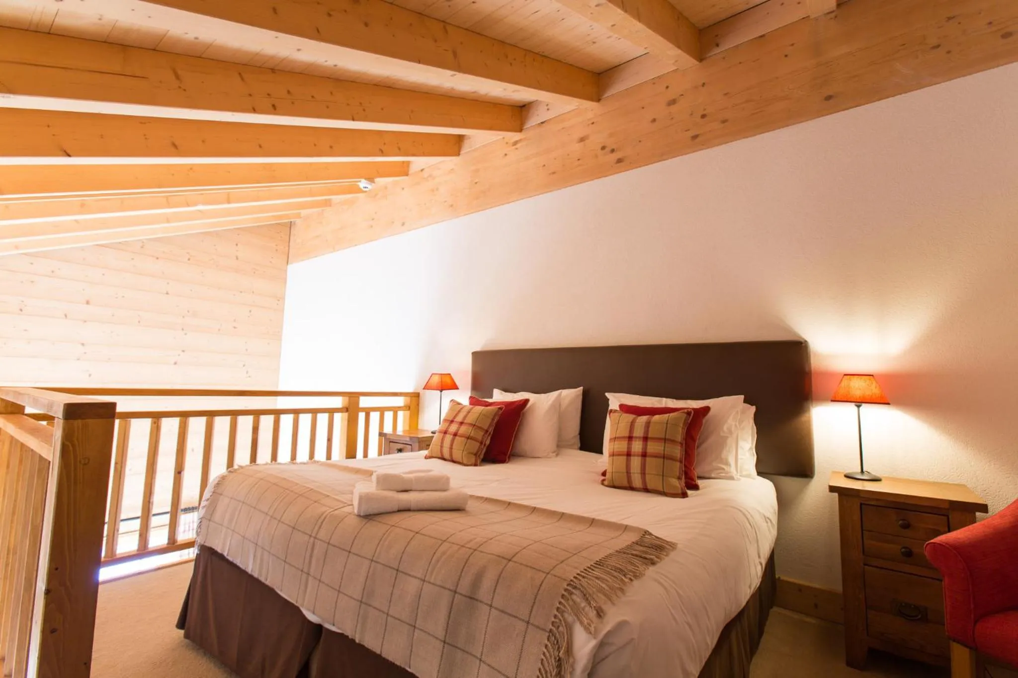Bed in Mountain Lodge, Les Crosets