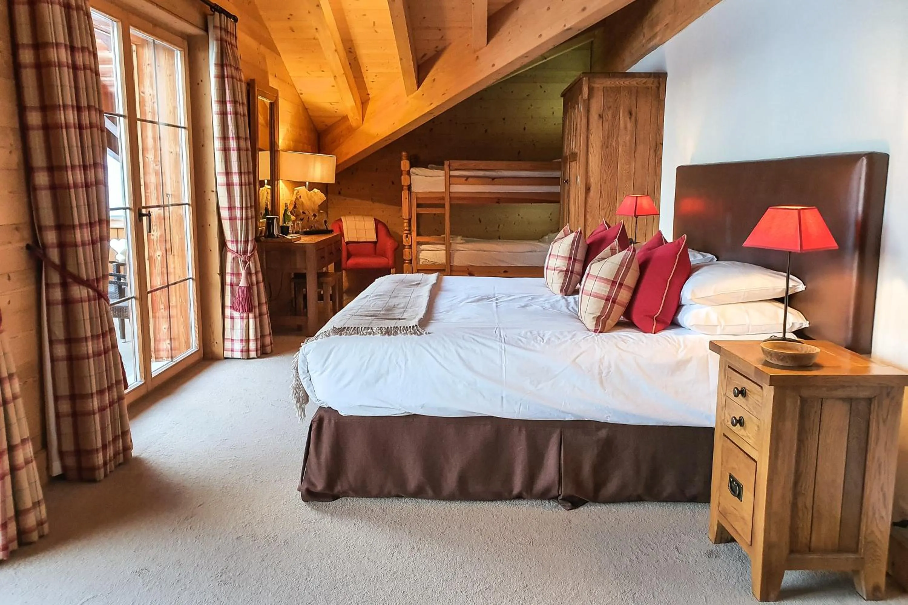 Bed in Mountain Lodge, Les Crosets