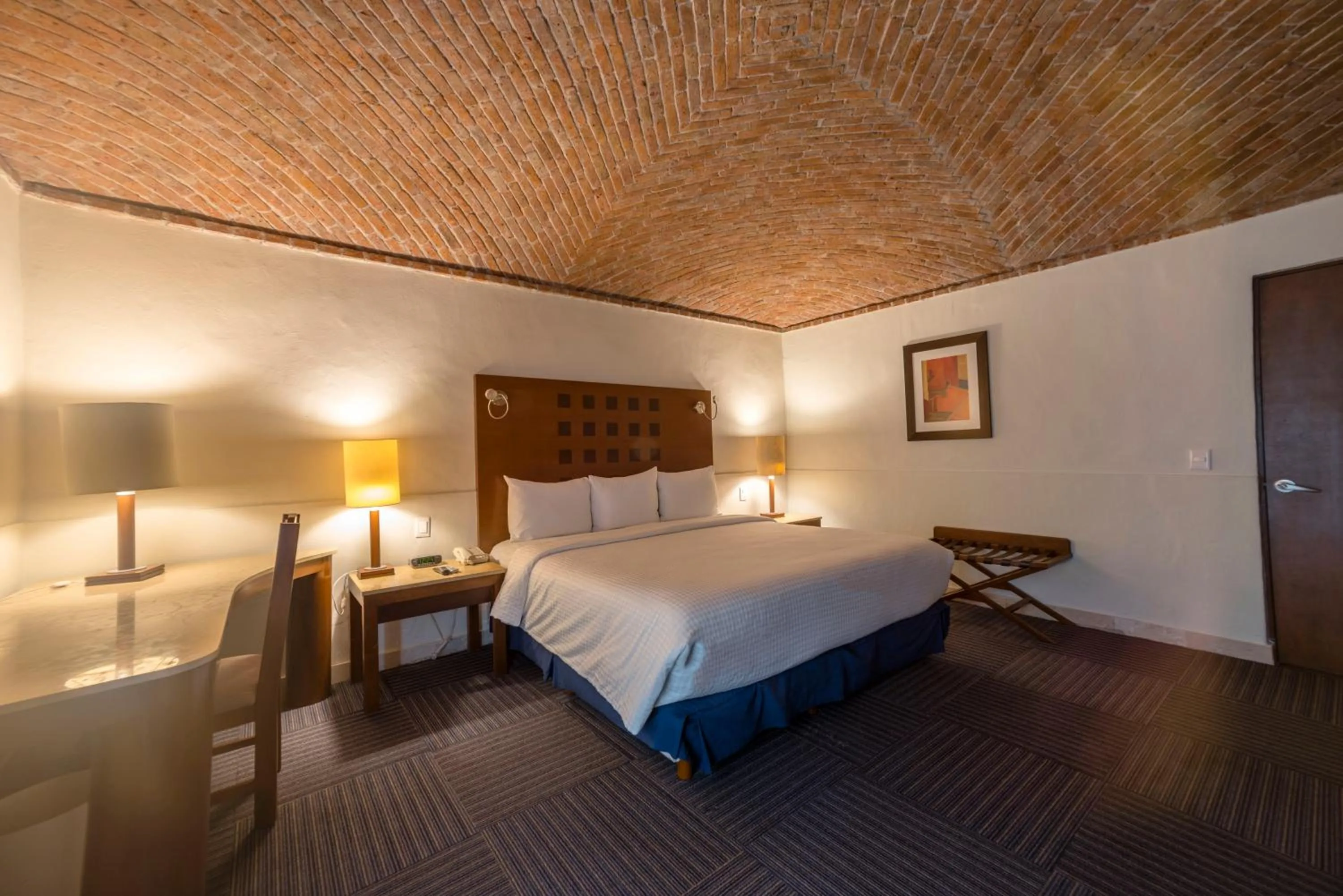 Bed in Hotel Ex-Hacienda San Xavier