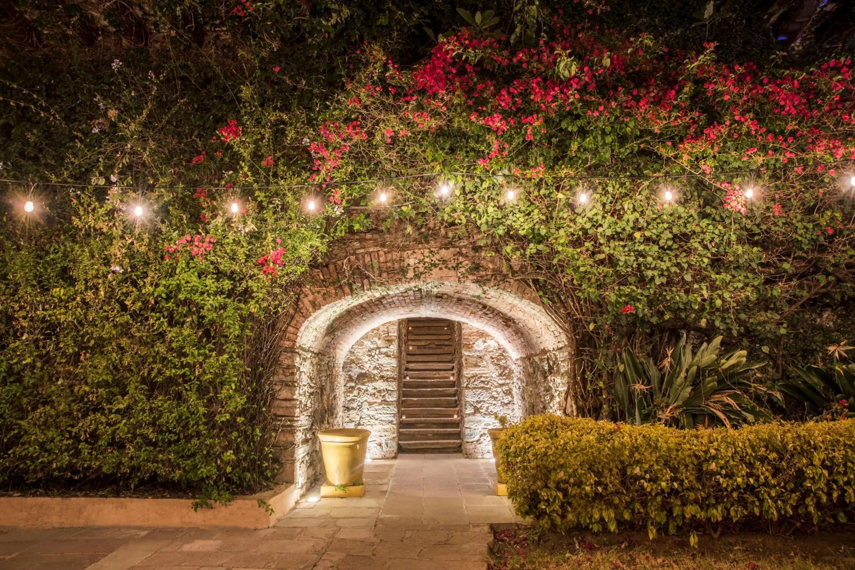 Garden in Hotel Ex-Hacienda San Xavier