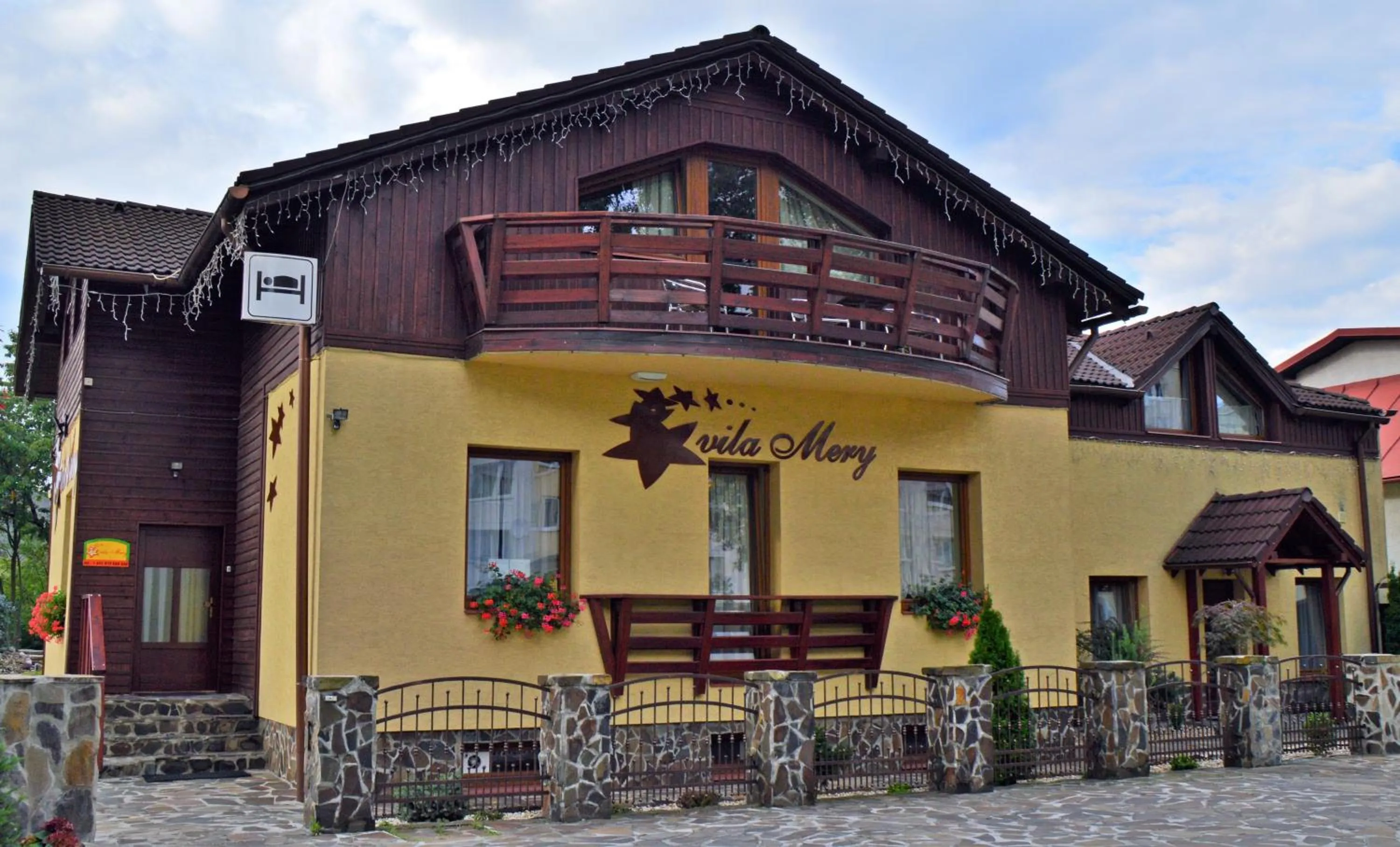 Property building in Wellness Penzión Vila Mery