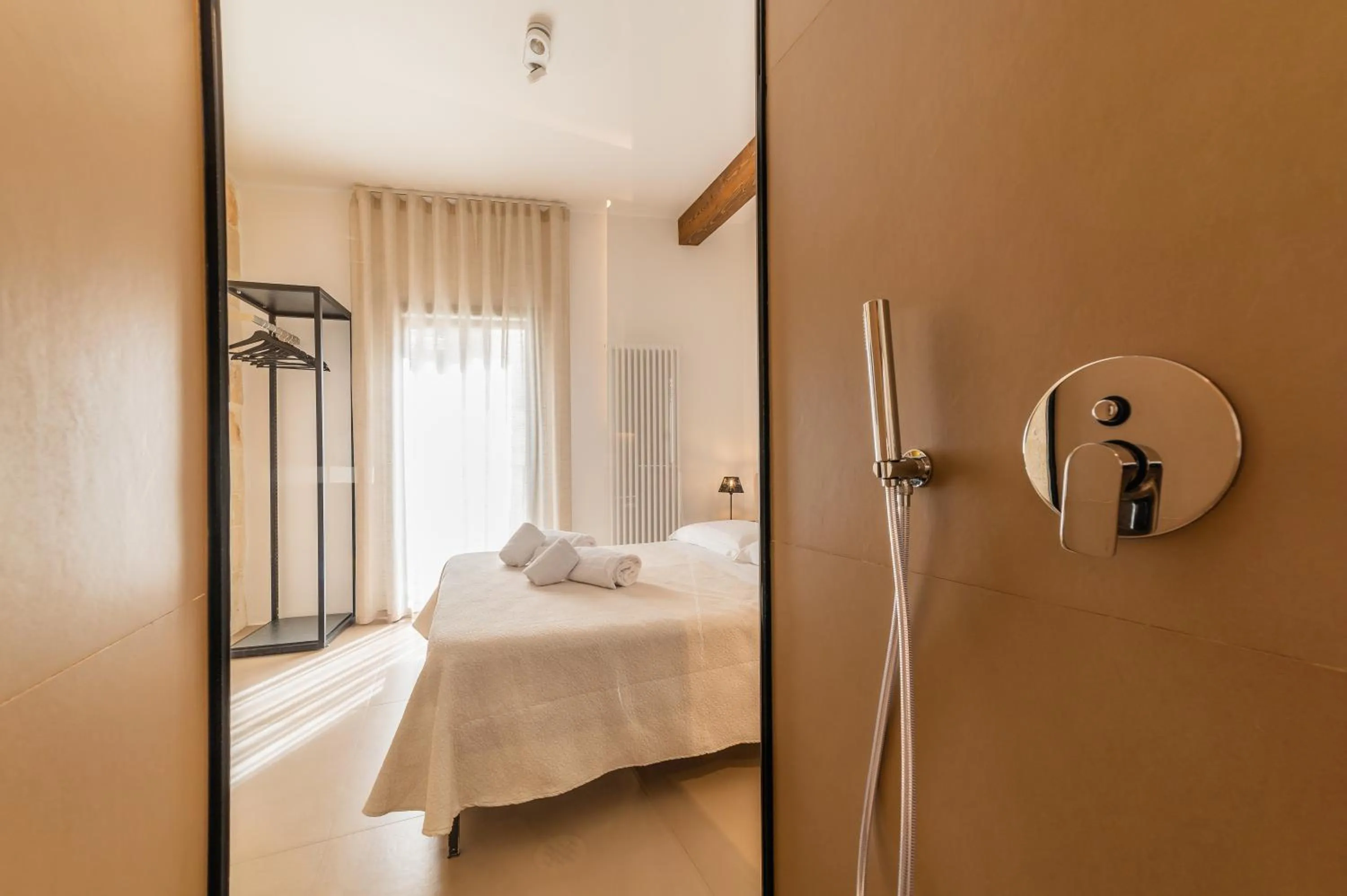 Bathroom, Bed in B&B A C-Caste