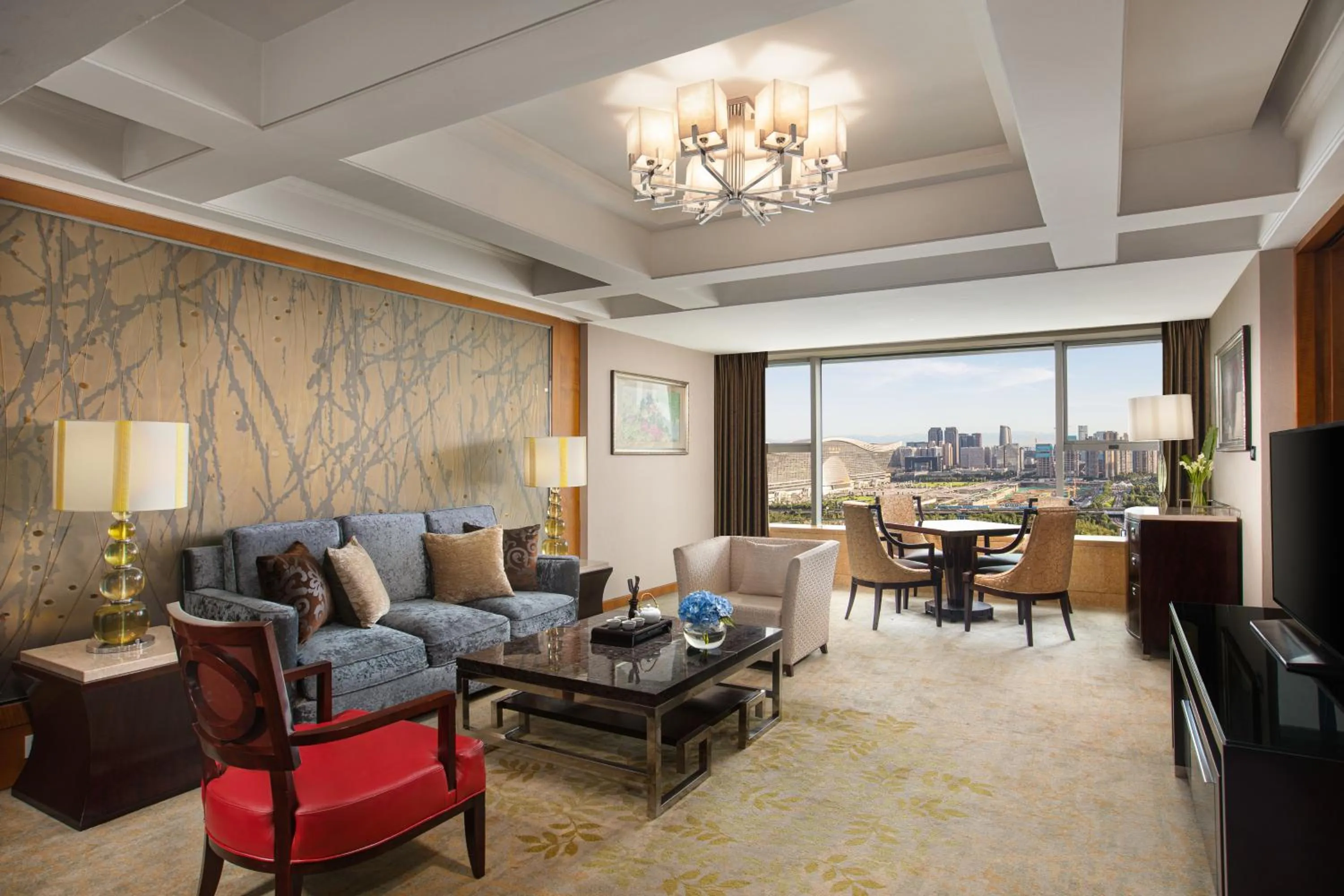 Seating area in InterContinental Century City Chengdu