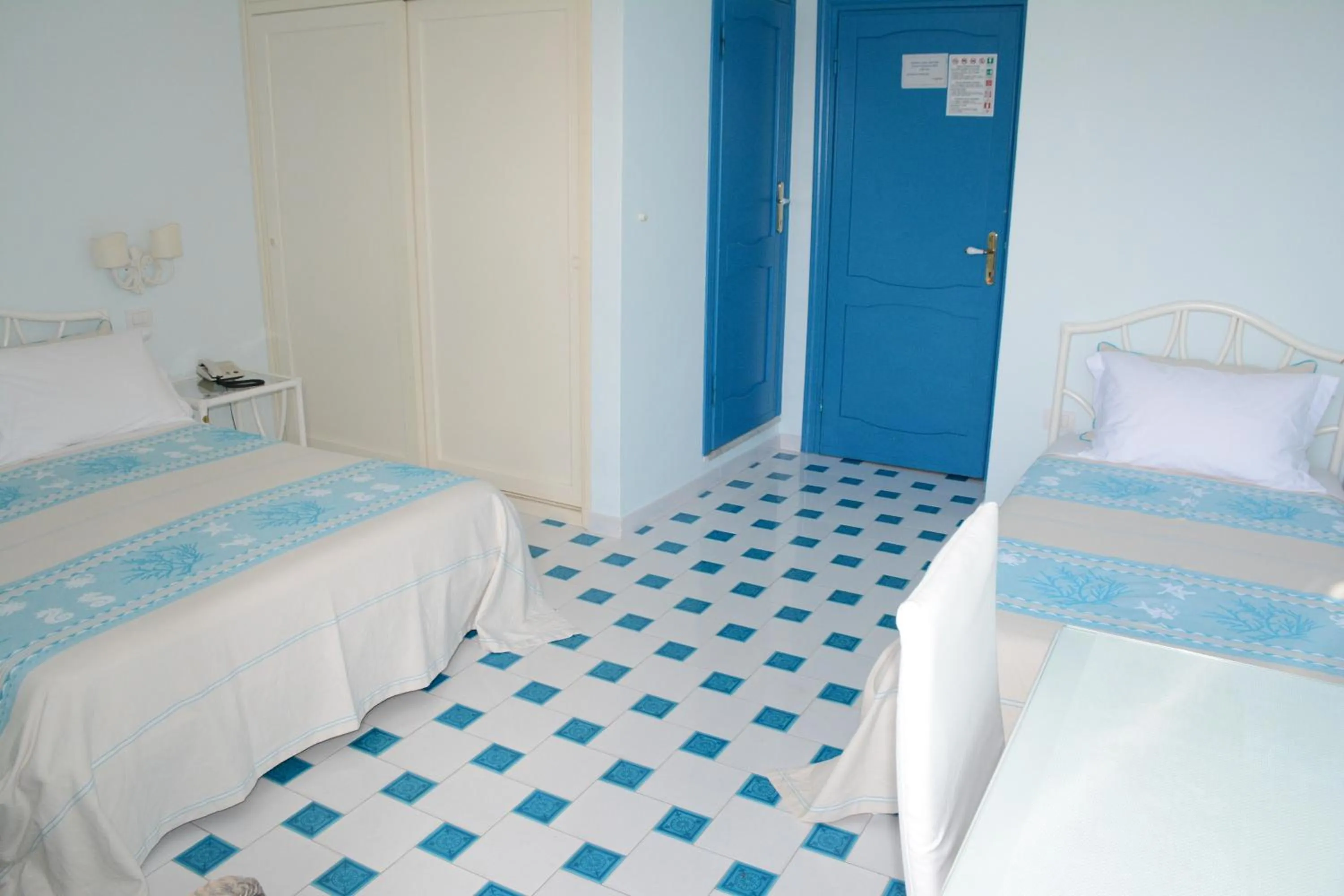 Bed in Hotel La Lampara